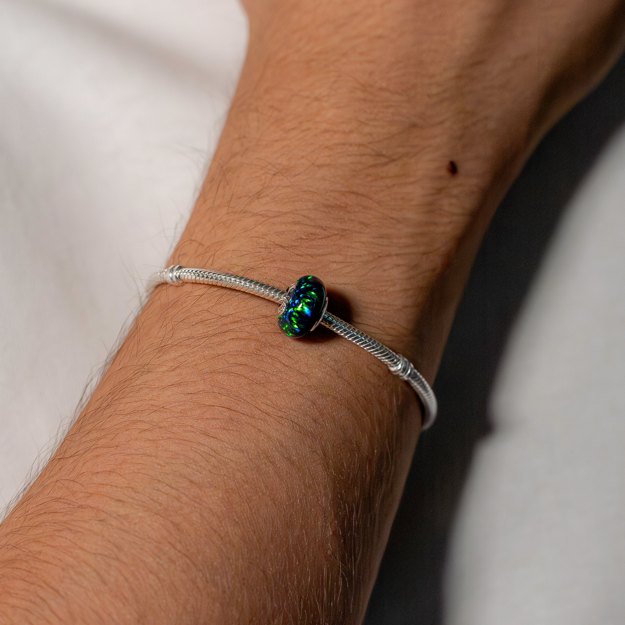 Opalescent Green Charm