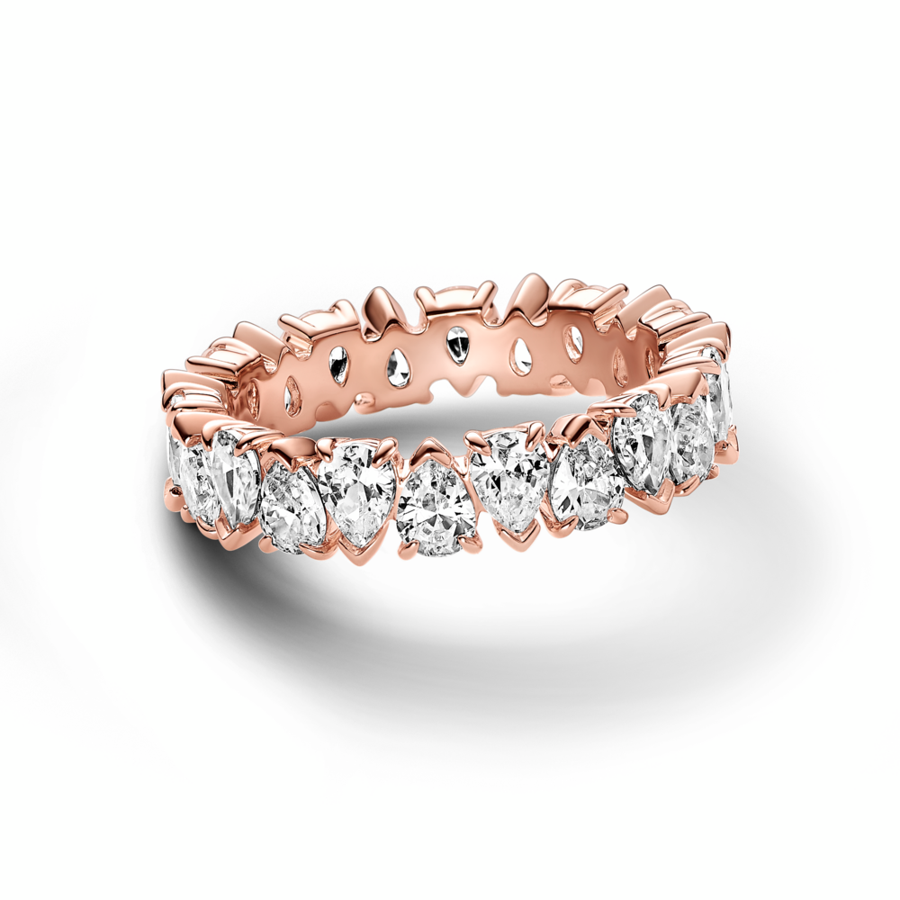 Alternating Sparkling Band Ring