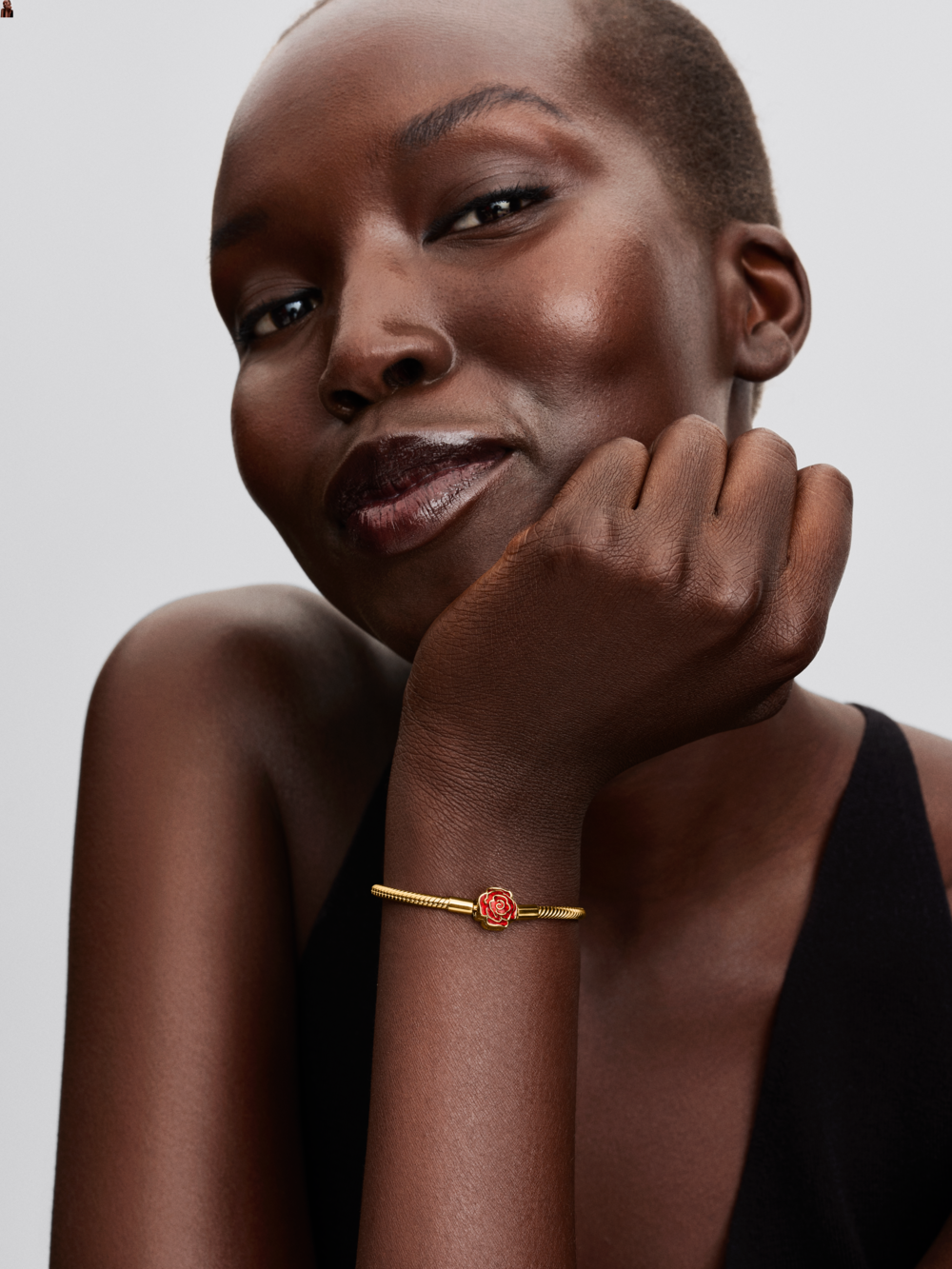 Disney Beauty & The Beast snake chain 14k gold-plated