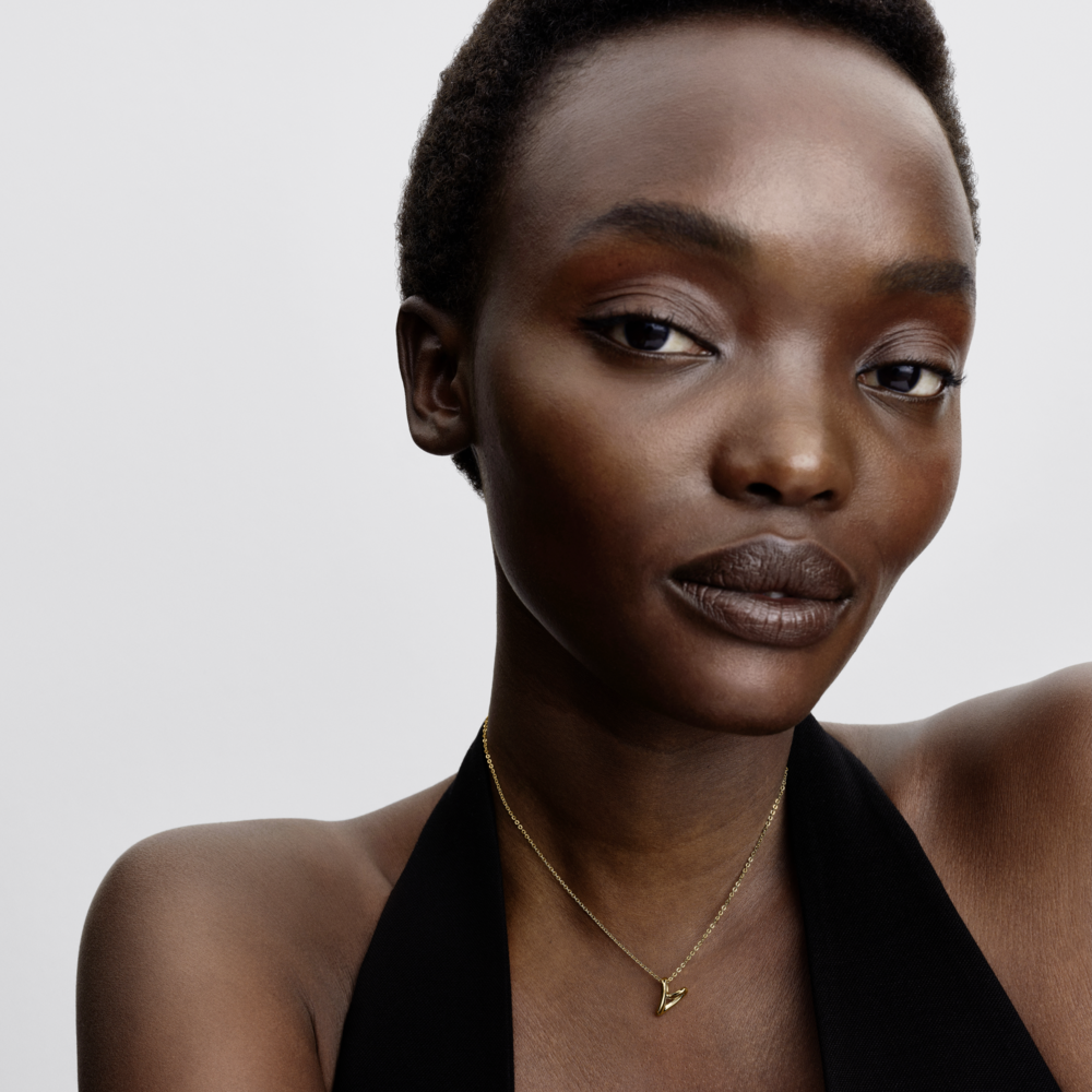 Heart 14k gold-plated collier