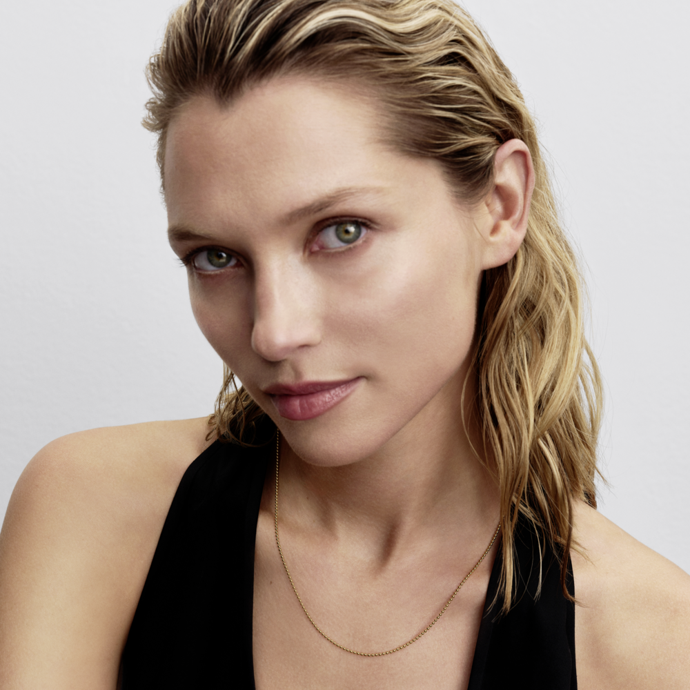 14k gold-plated ball chain