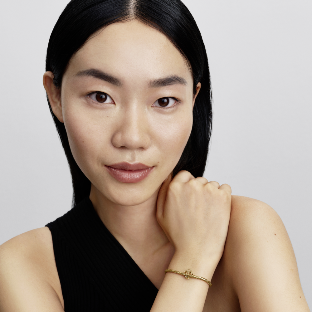 Heart padlock 14k gold-plated charm