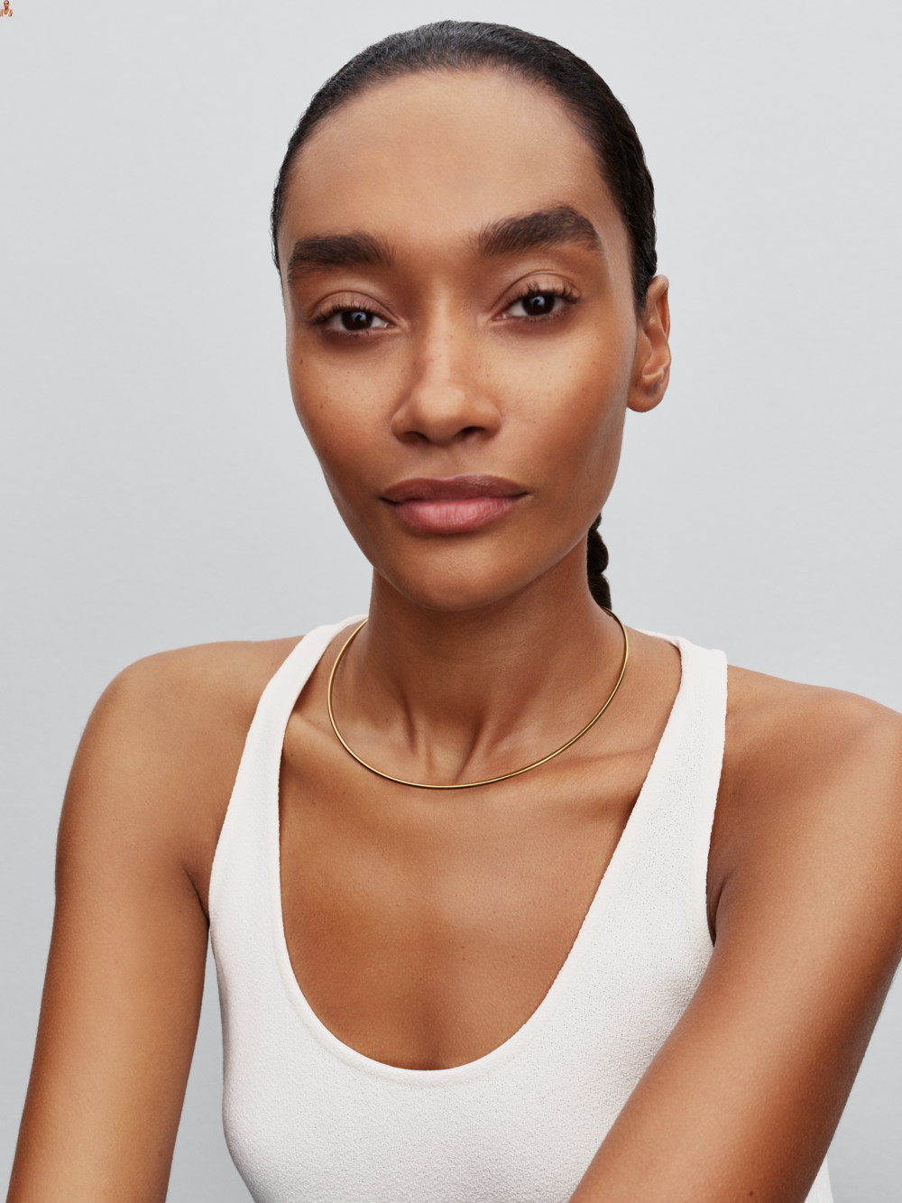14k gold-plated choker