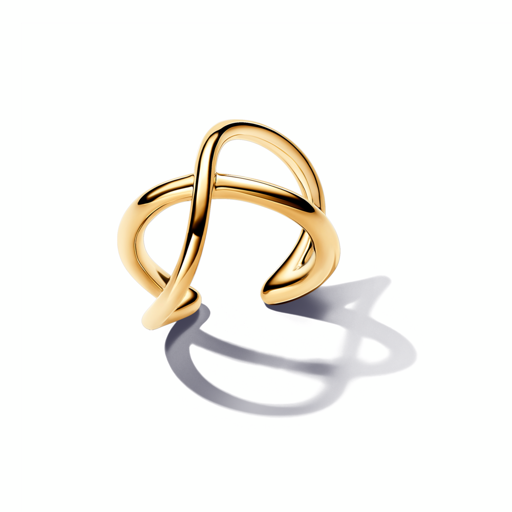 Pandora Gold Essence Organically Shaped Infinity Ear Cuff