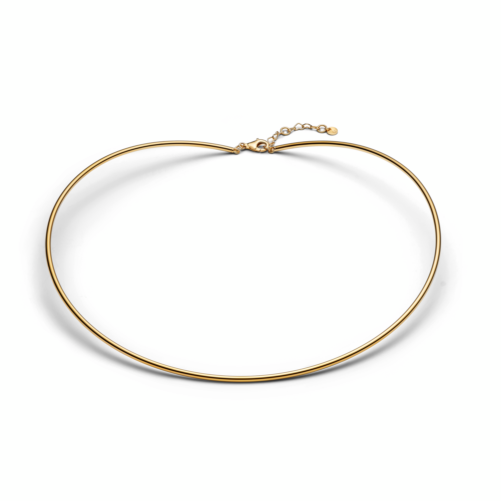 14k gold-plated choker