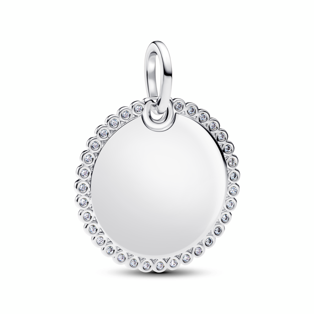 Engravable Round Tag Pendant
Sterling silver