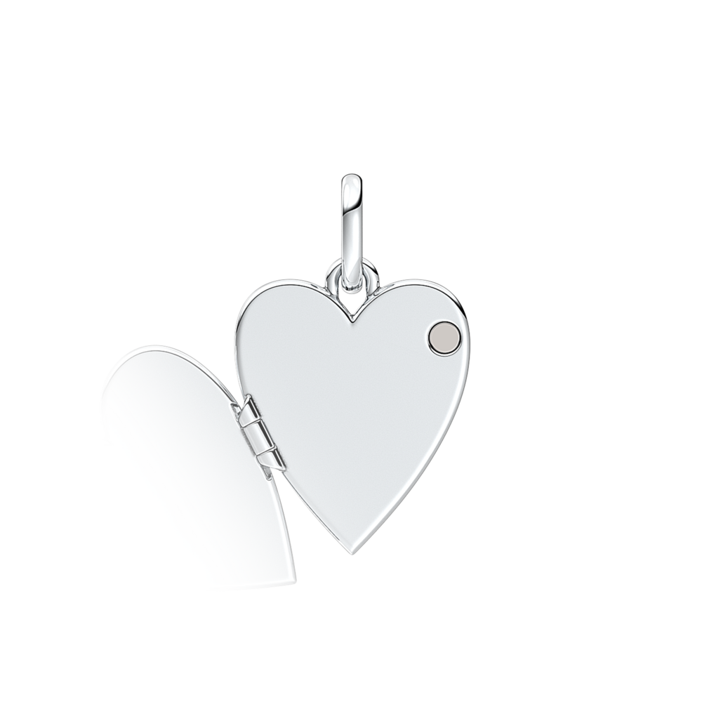 Engravable Openable Heart Tag Pendant
Sterling silver