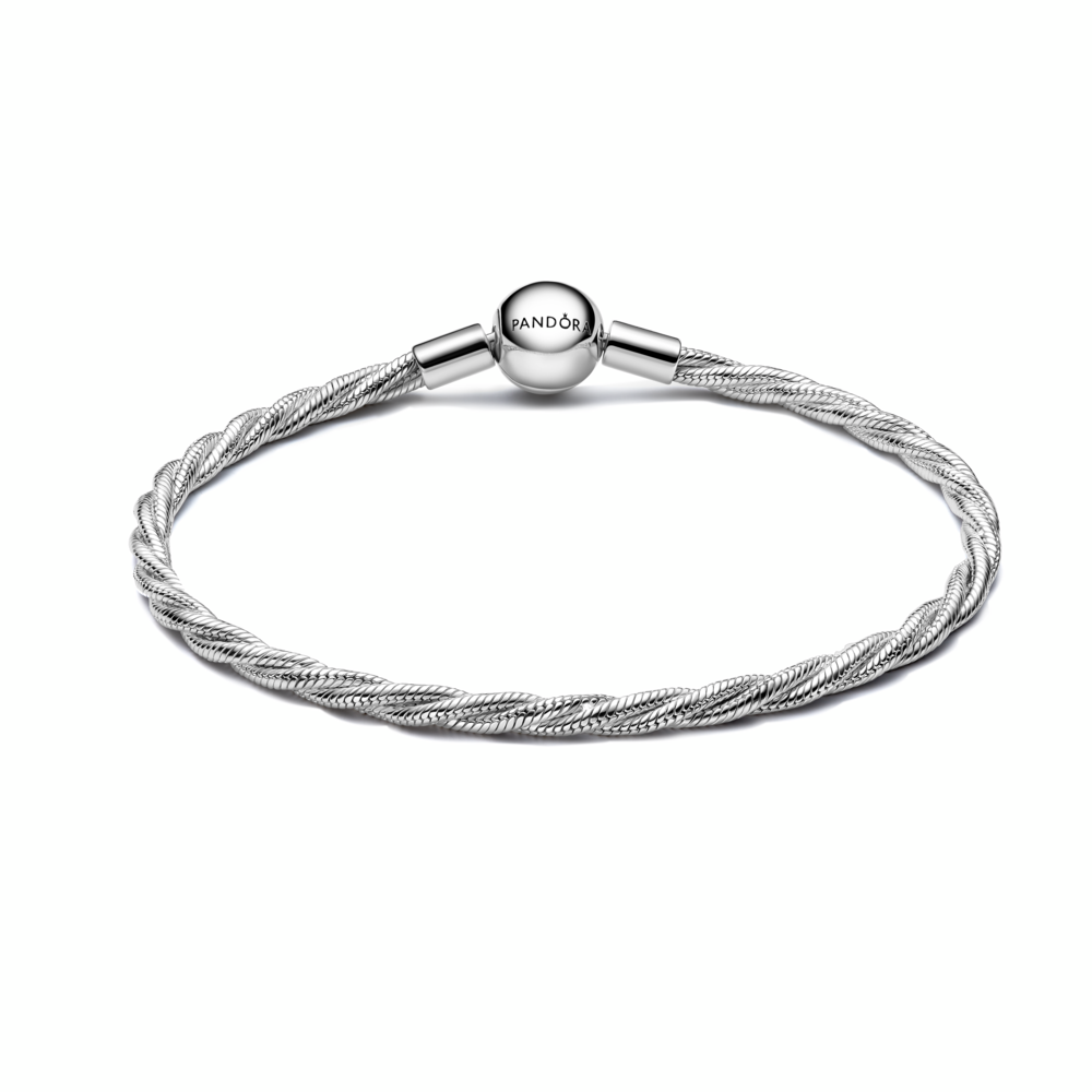 Round Pandora Clasp Twisted Snake Chain