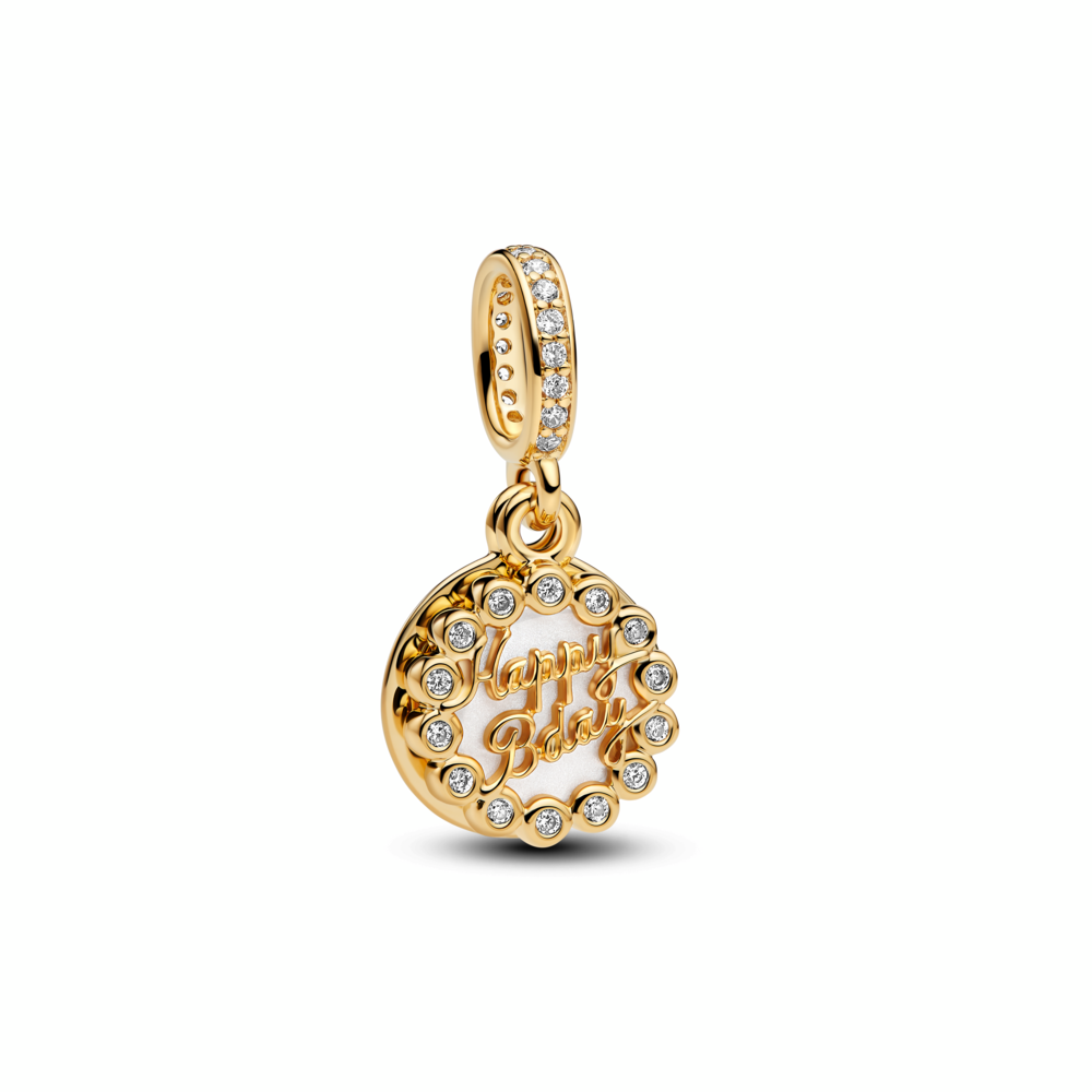 Happy Birthday Cake Dangle Charm