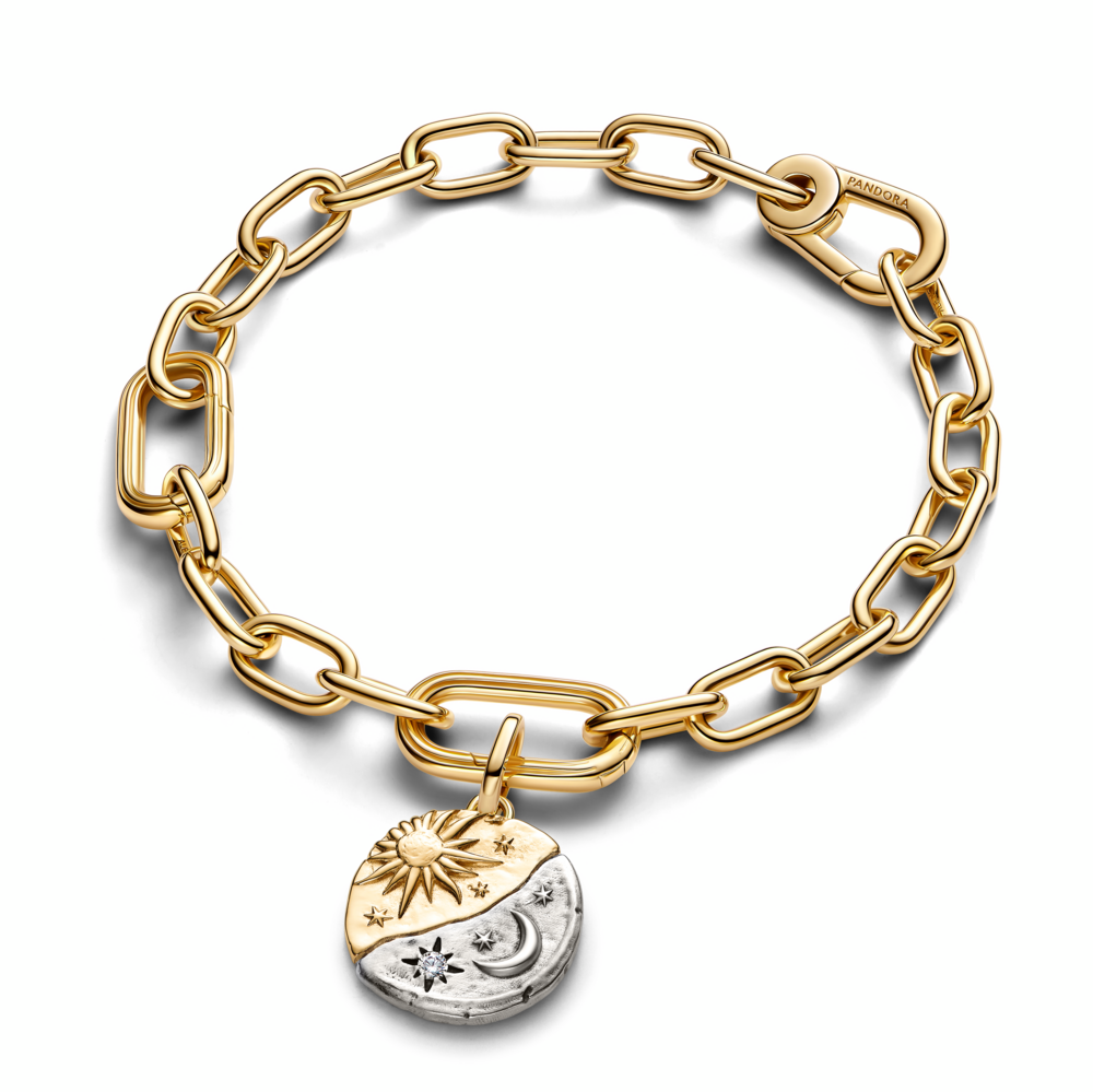 Sun and Moon Medallion Charm
