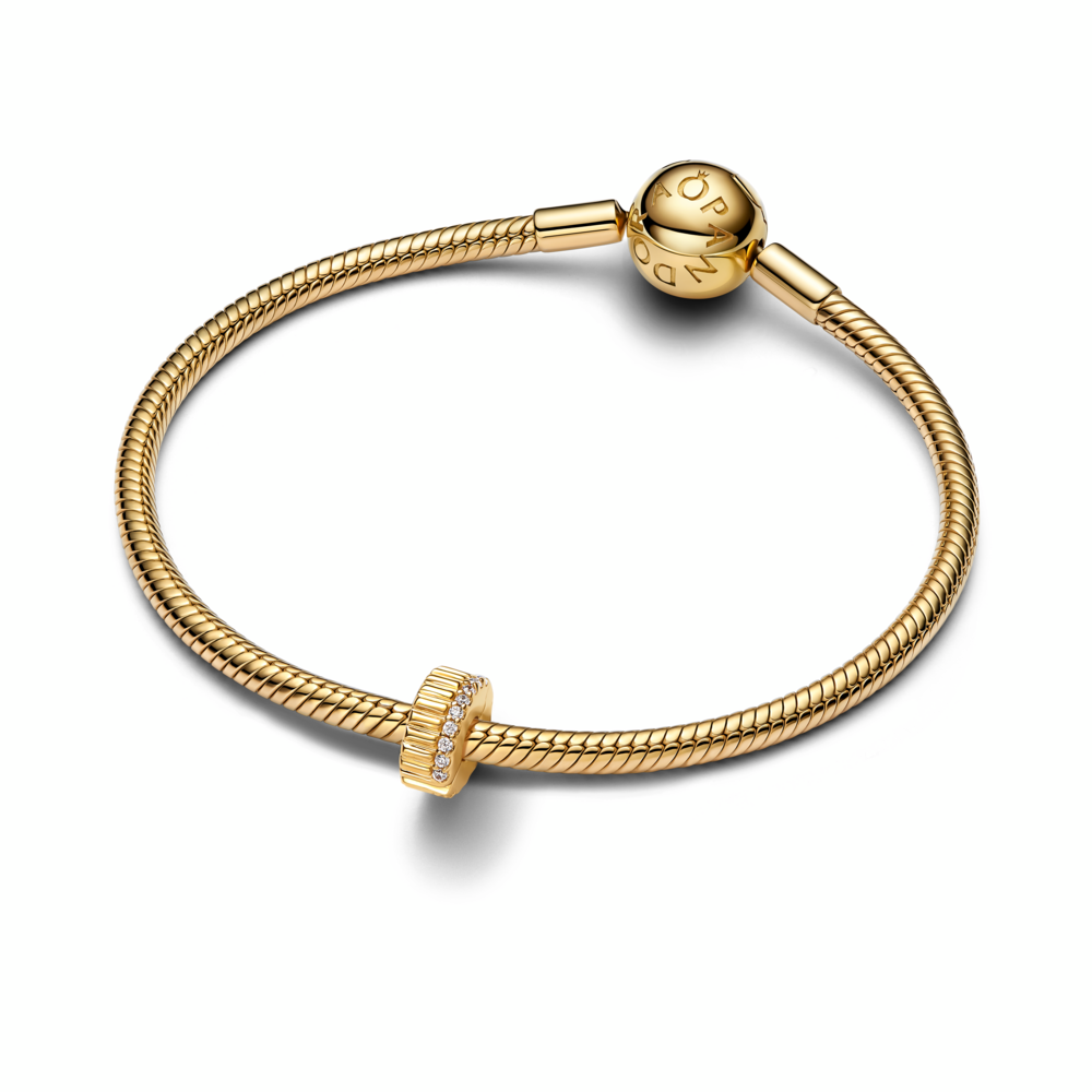 Ribbed Clip Charm
14k gold plating