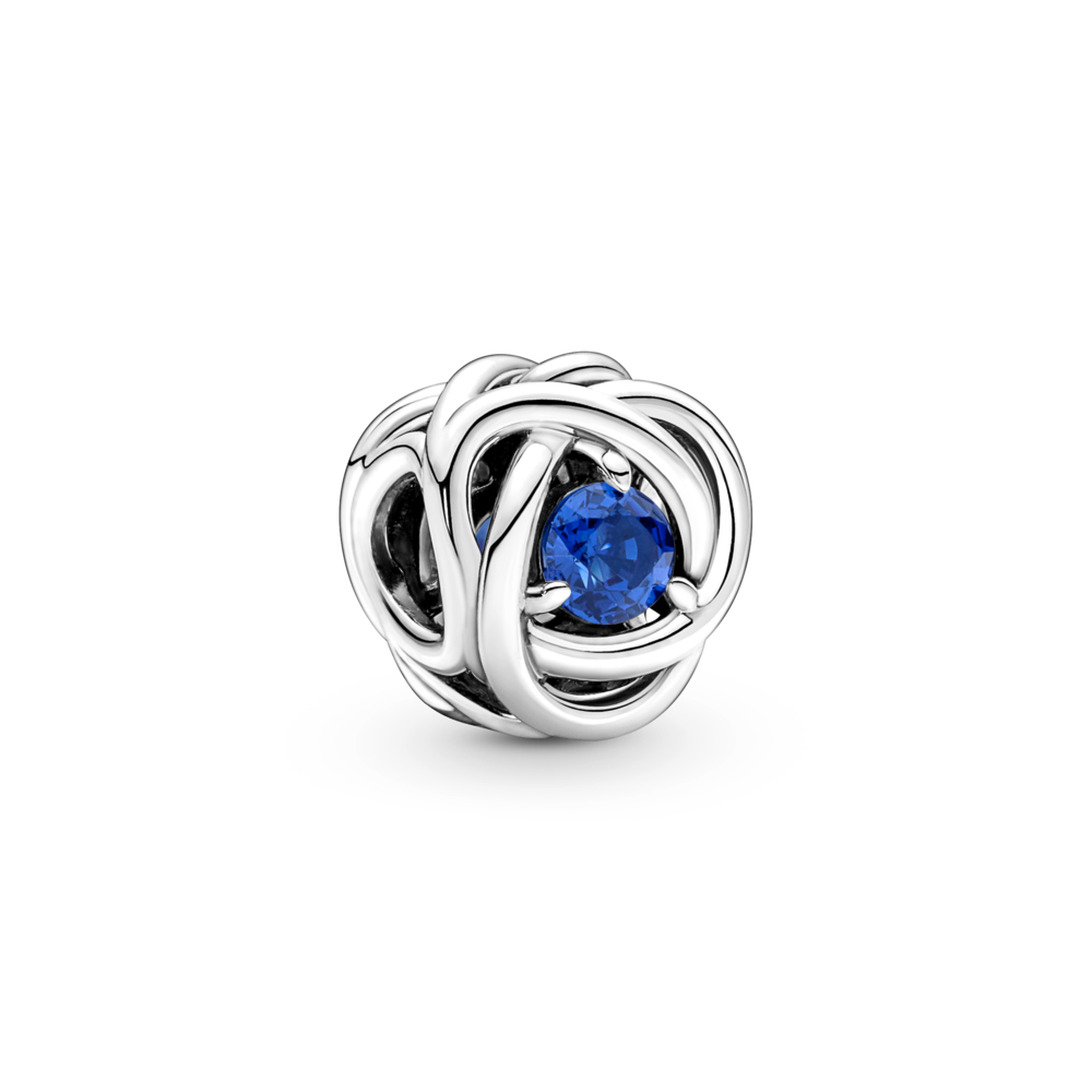 September Birthstone Eternity Circle Charm