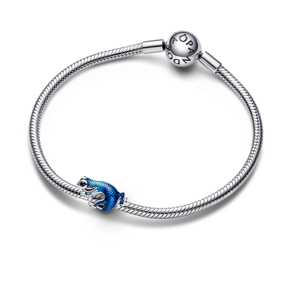 Metallic Blue Gecko Charm
