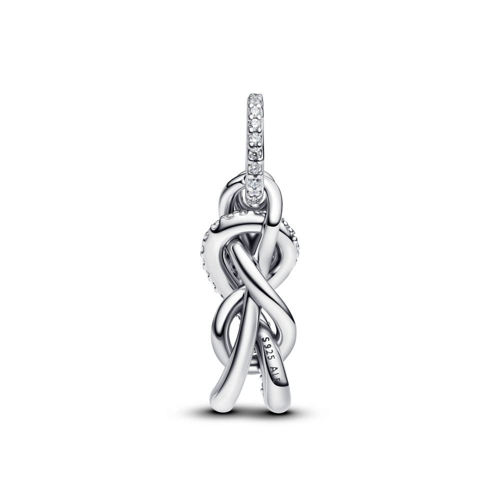 Pavé Infinity Knot Dangle Charm