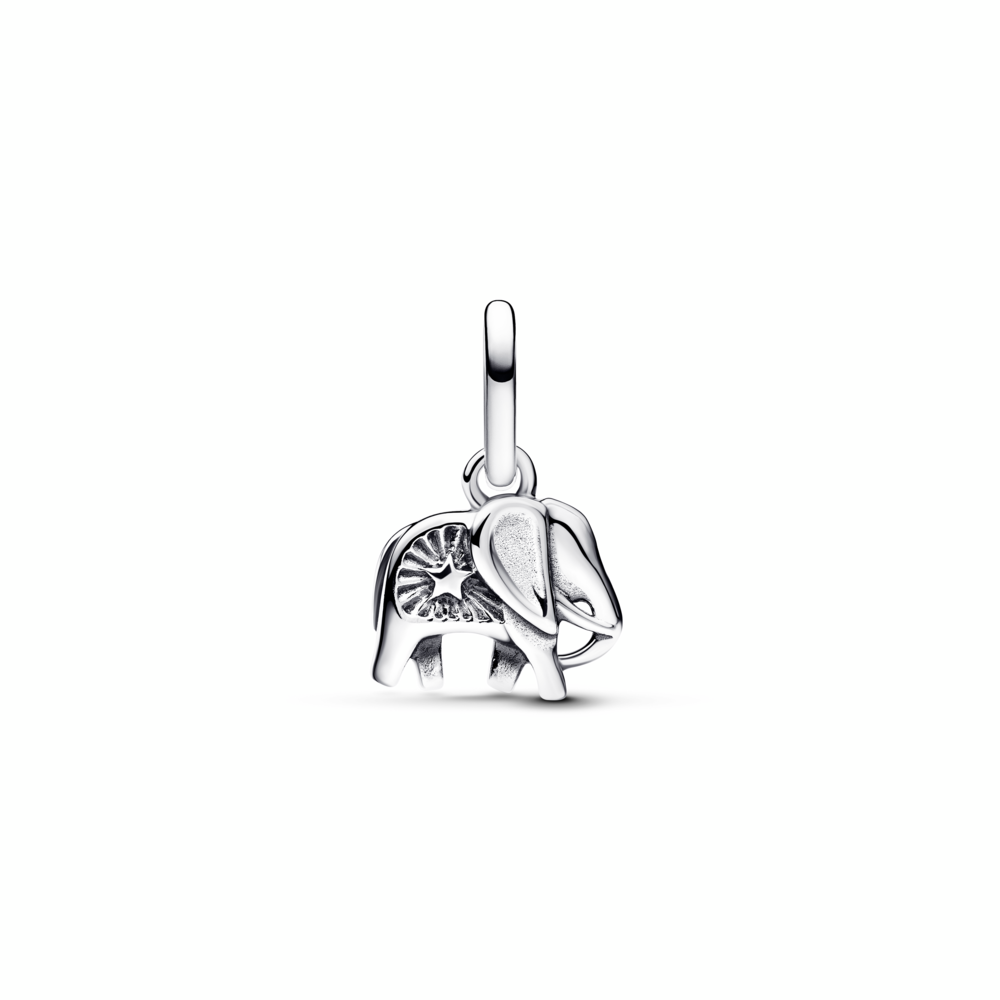Turquoise-coloured Elephant Mini Dangle Charm