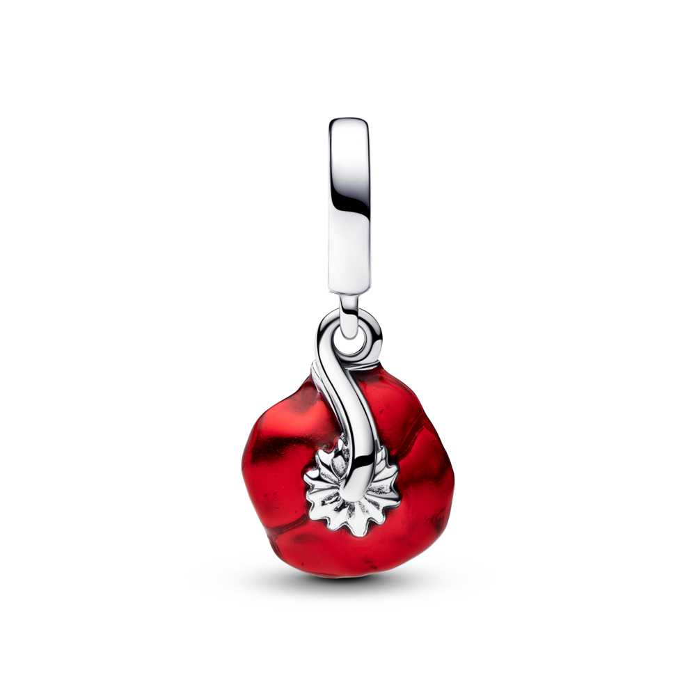 Red Flower Dangle Charm