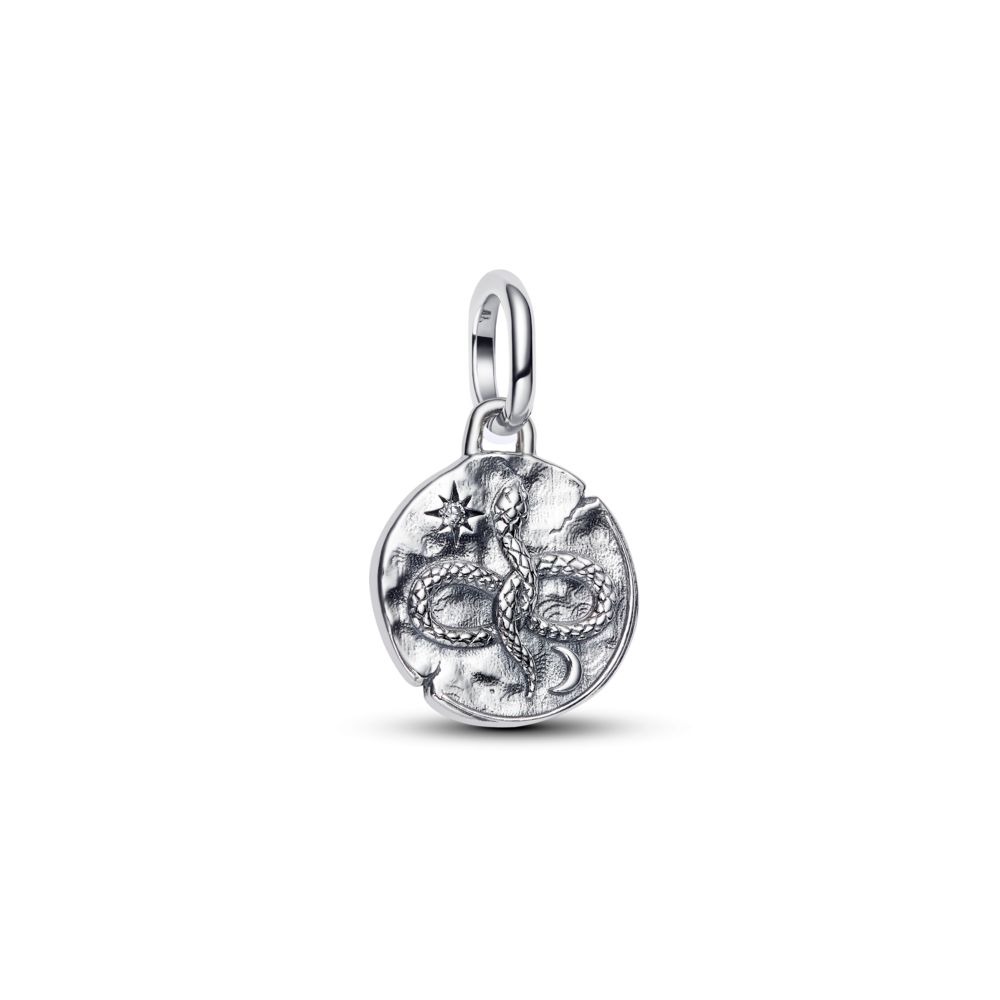 Infinity Snake Medallion Charm
Sterling silver