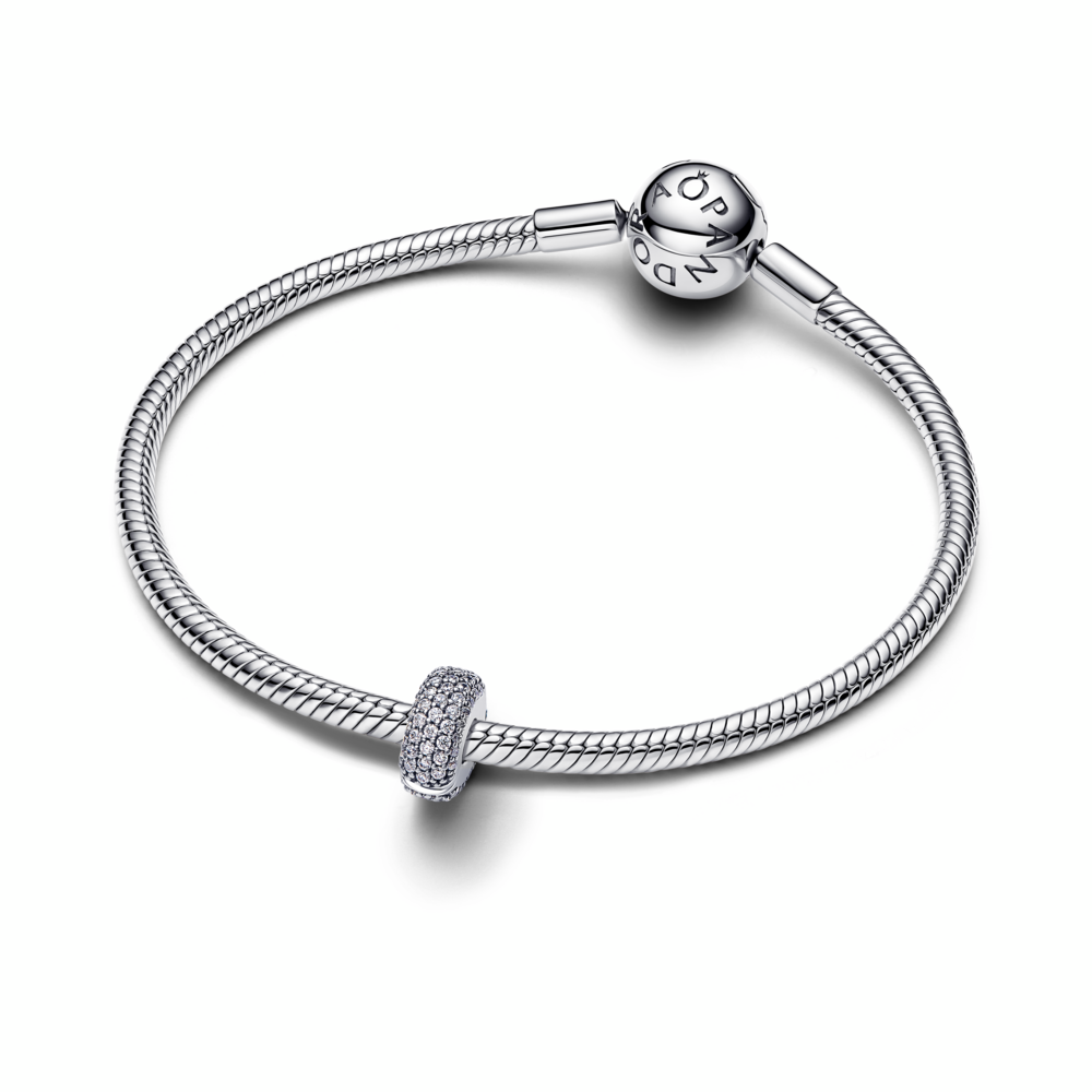 Pavé Clip Charm
Sterling silver