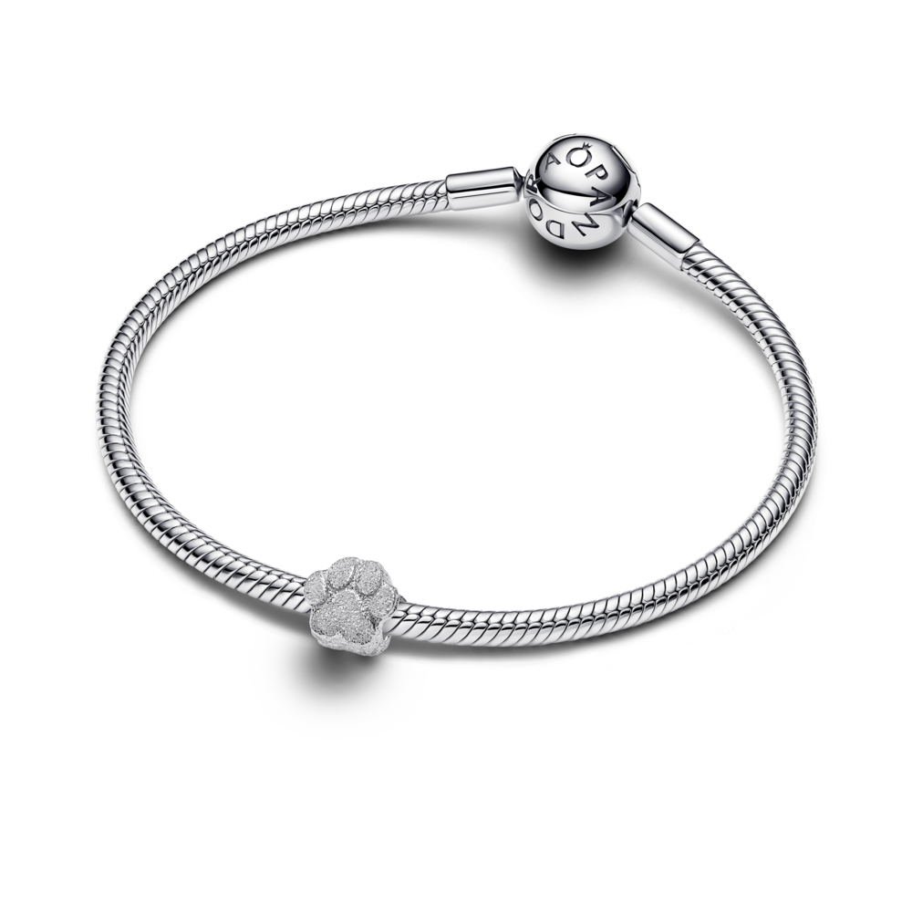 Textured Paw Mini Charm
Sterling silver