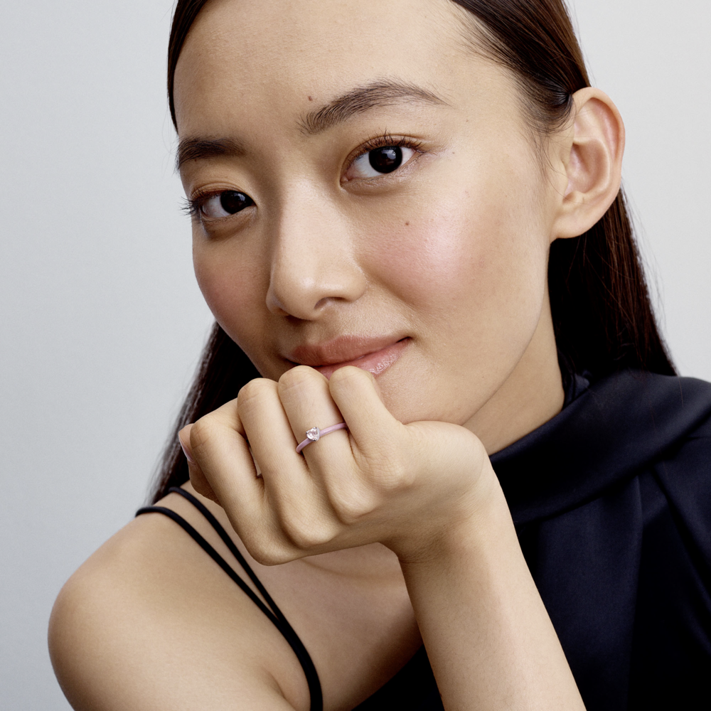 Pink Chakra Heart Ring