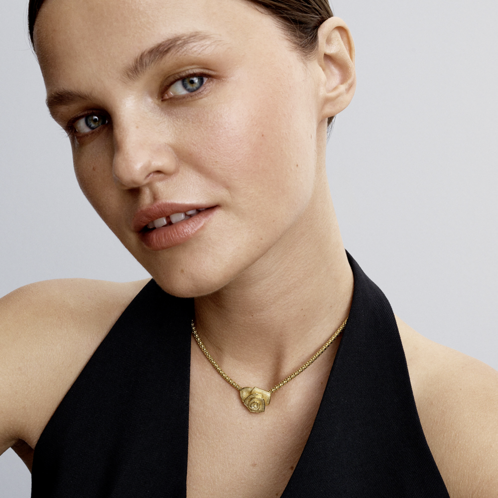 Rose in Bloom Oversized Charm