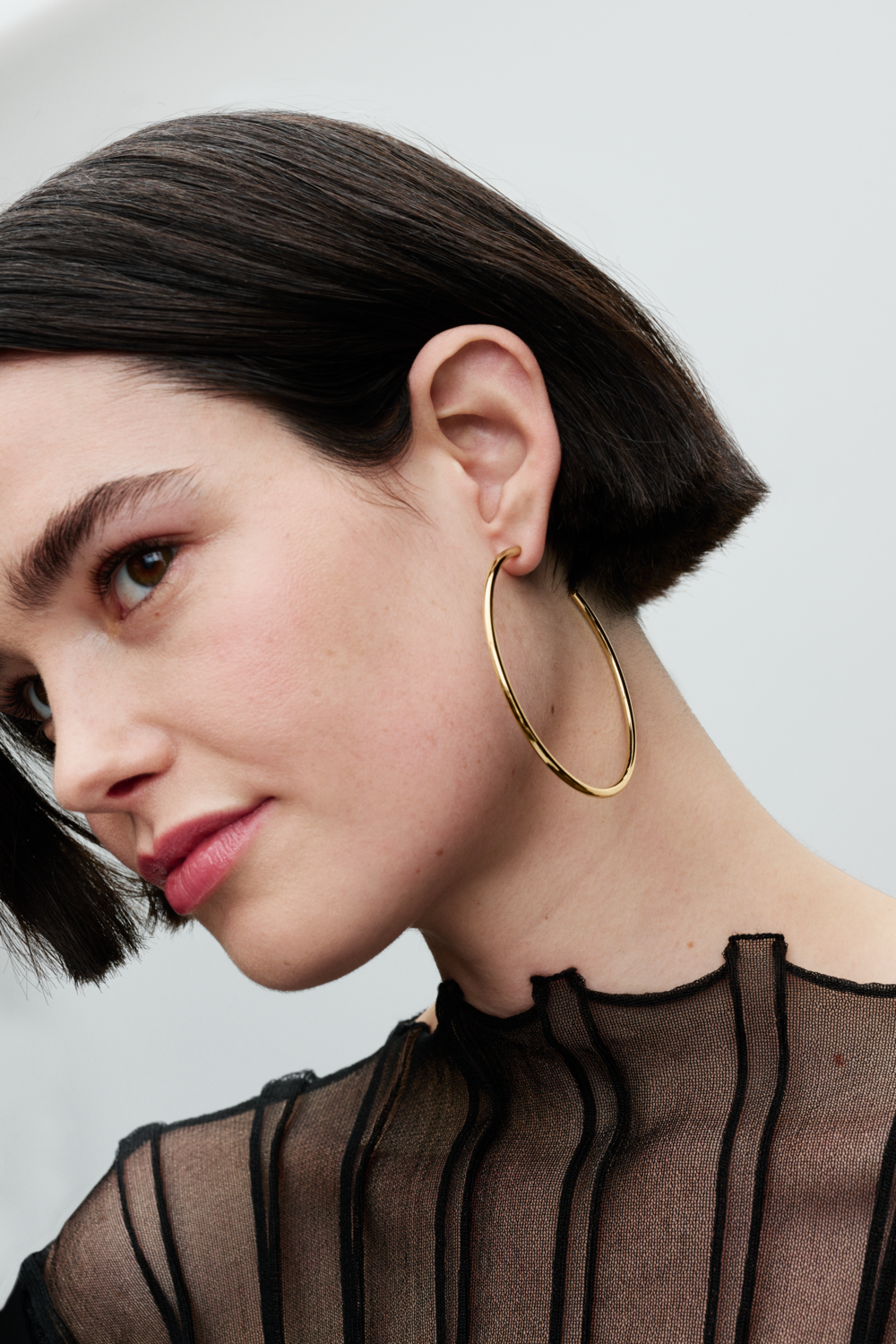 14k Gold-plated hoop earrings