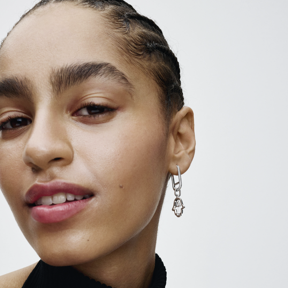 Hamsa Hand Medallion Charm