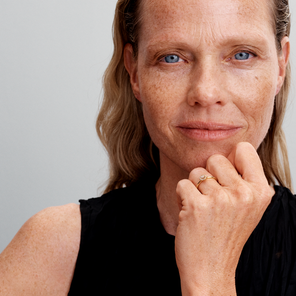 Round Pave Halo Ring