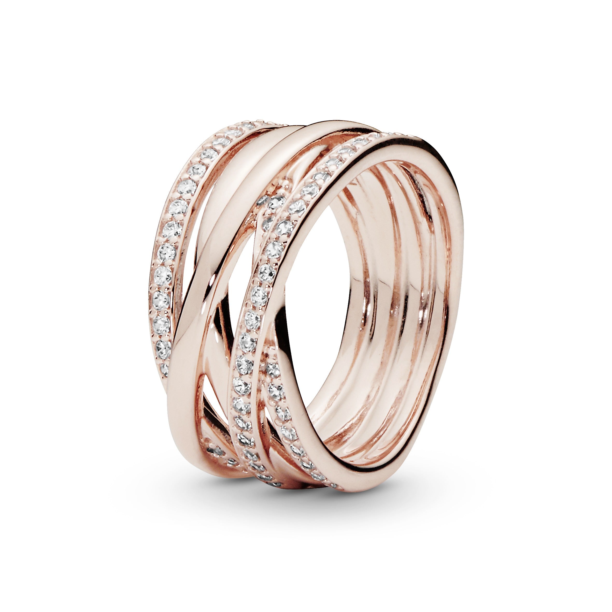 PANDORA Rose ring with clear cubic zirconia