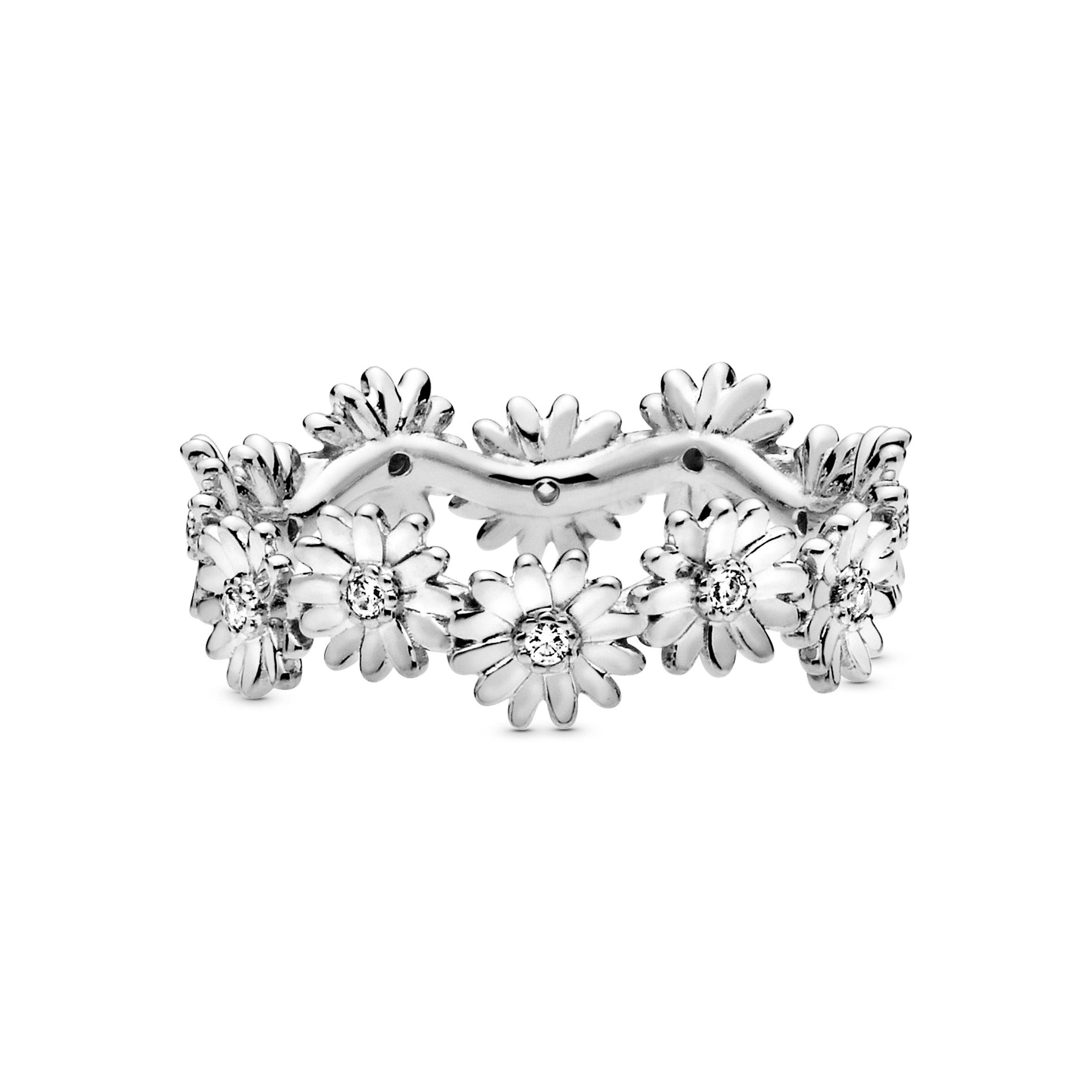 Sparkling Daisy Flower Crown Ring