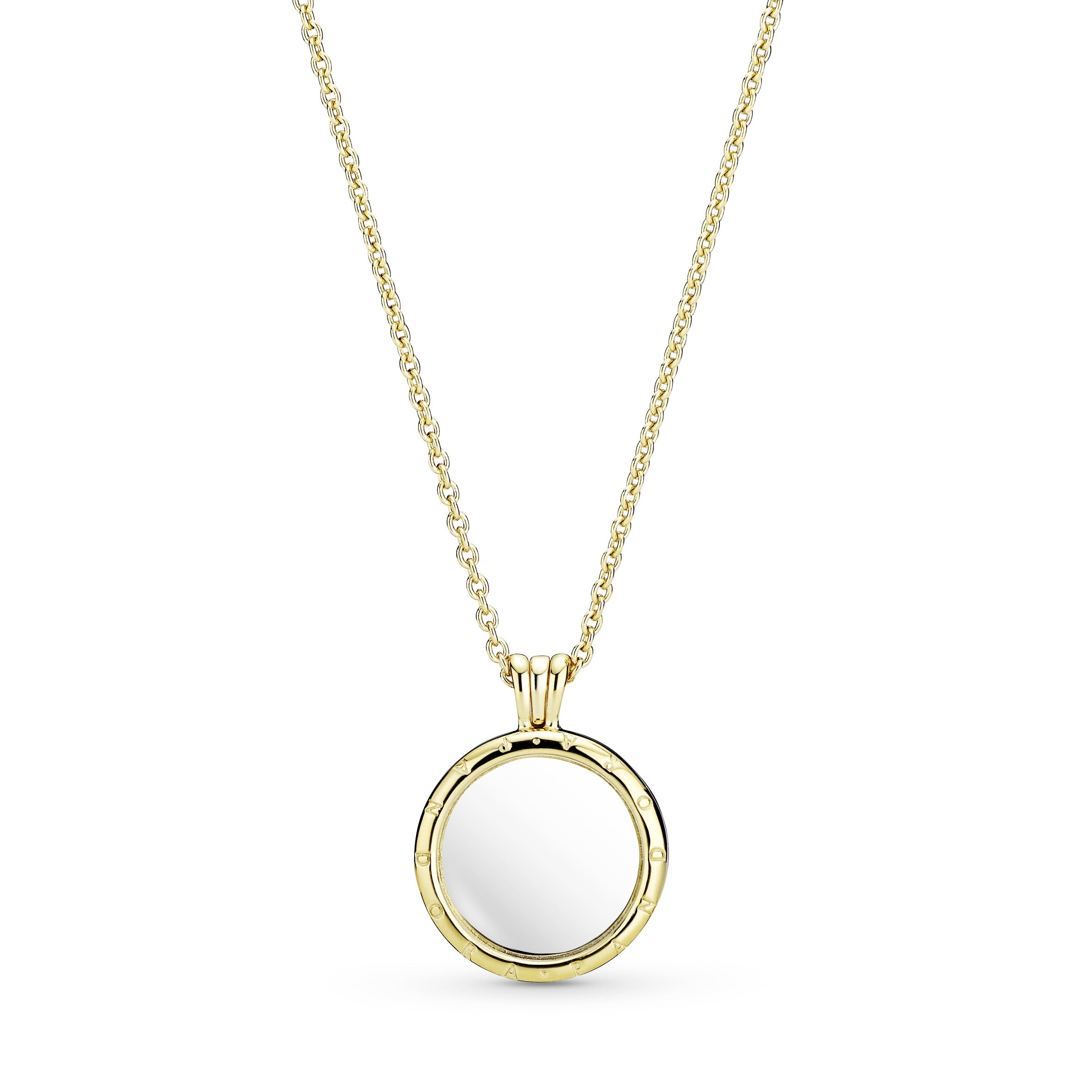 14k Gold Plated floating locket with necklace