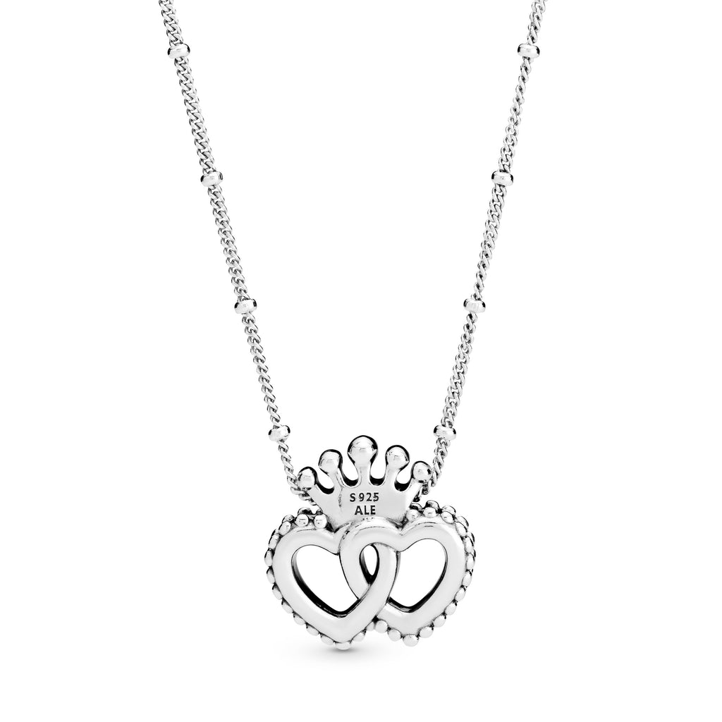 Two heart 2025 necklace pandora