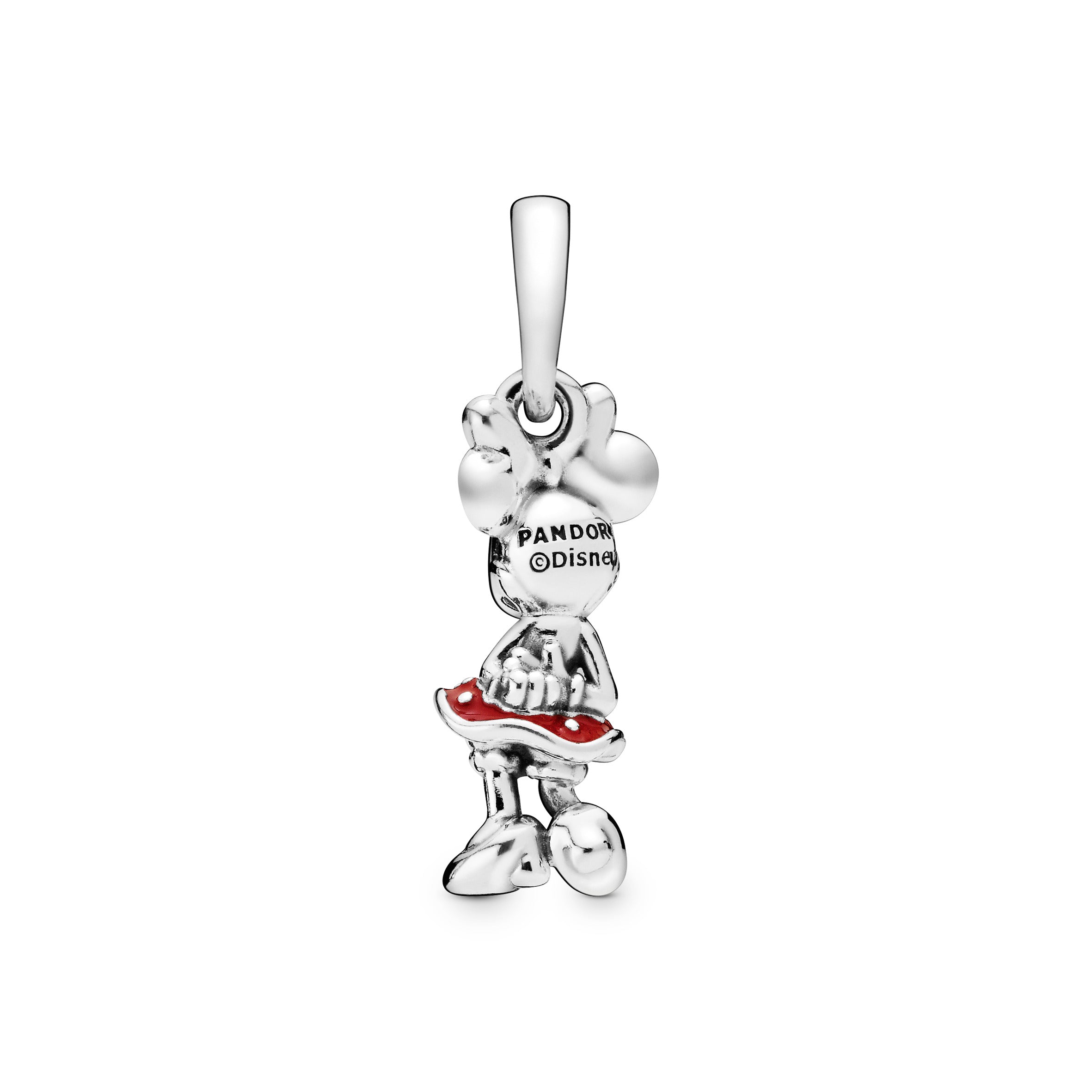 Disney Minnie silver pendant with red enamel