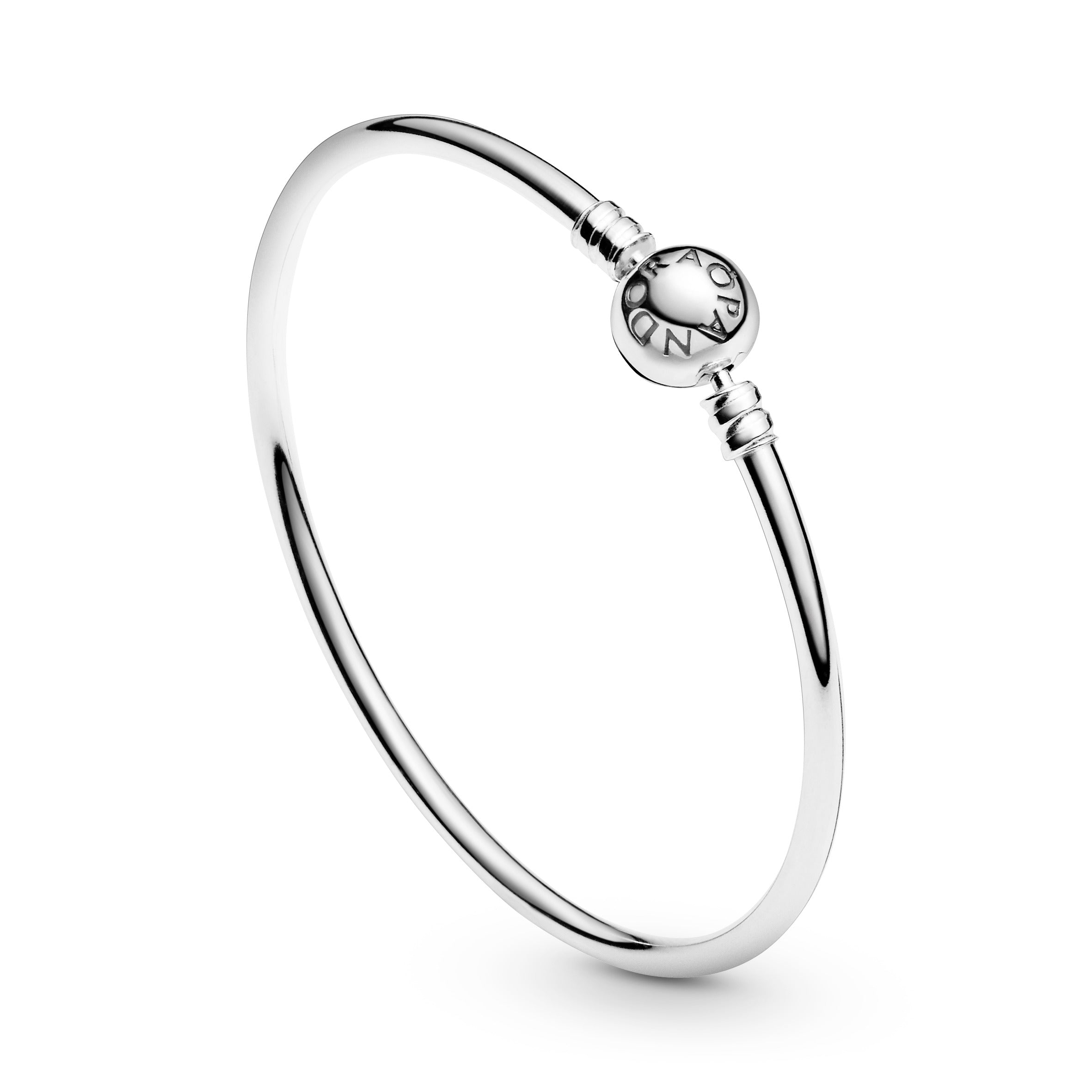 Silver bangle bracelet