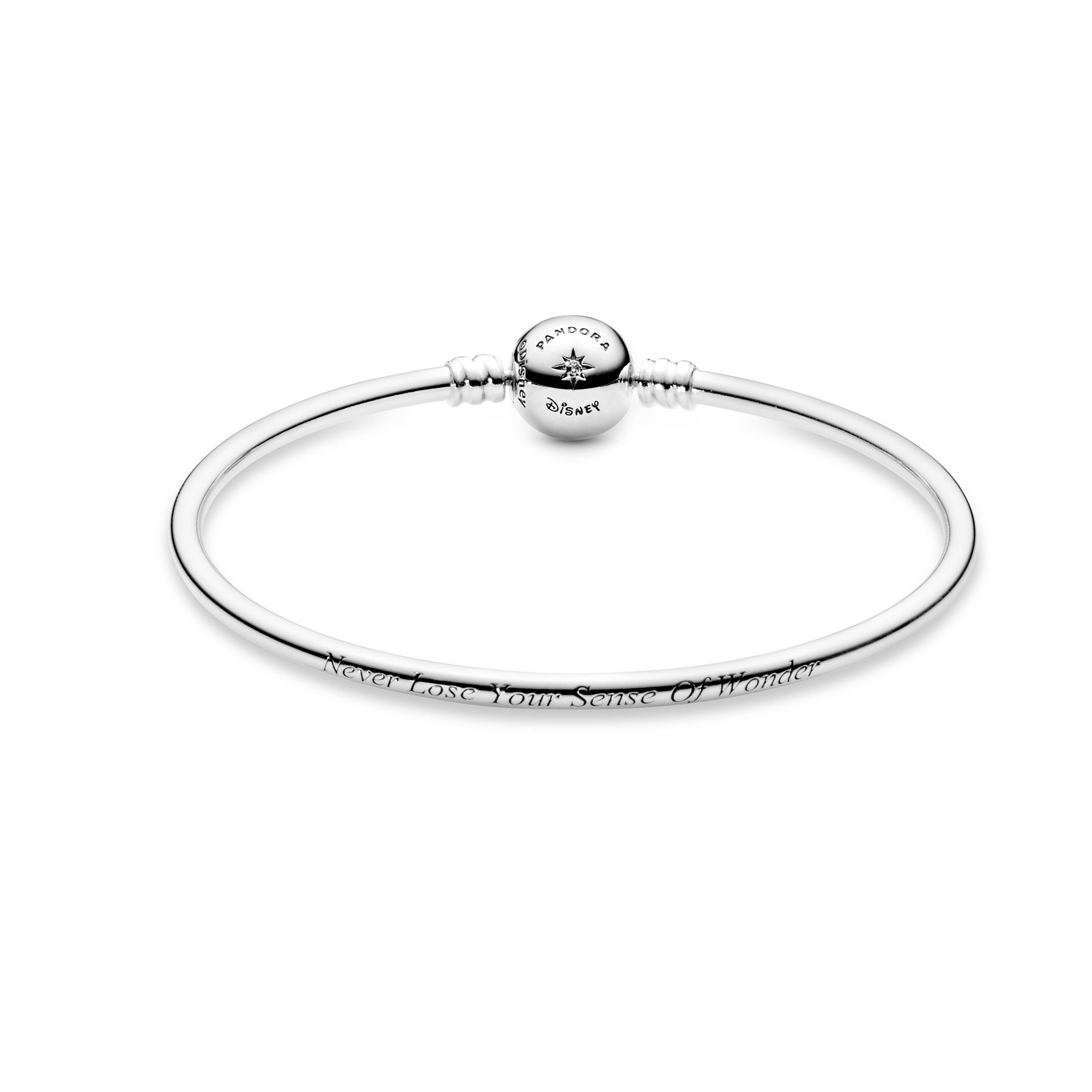 Disney Jasmine silver bangle with clear cubic zirconia