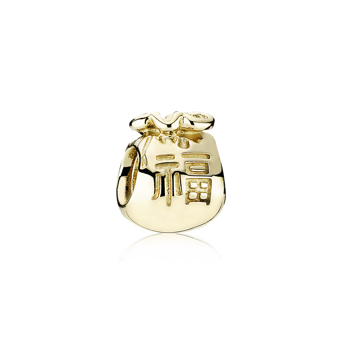 Money bag gold charm