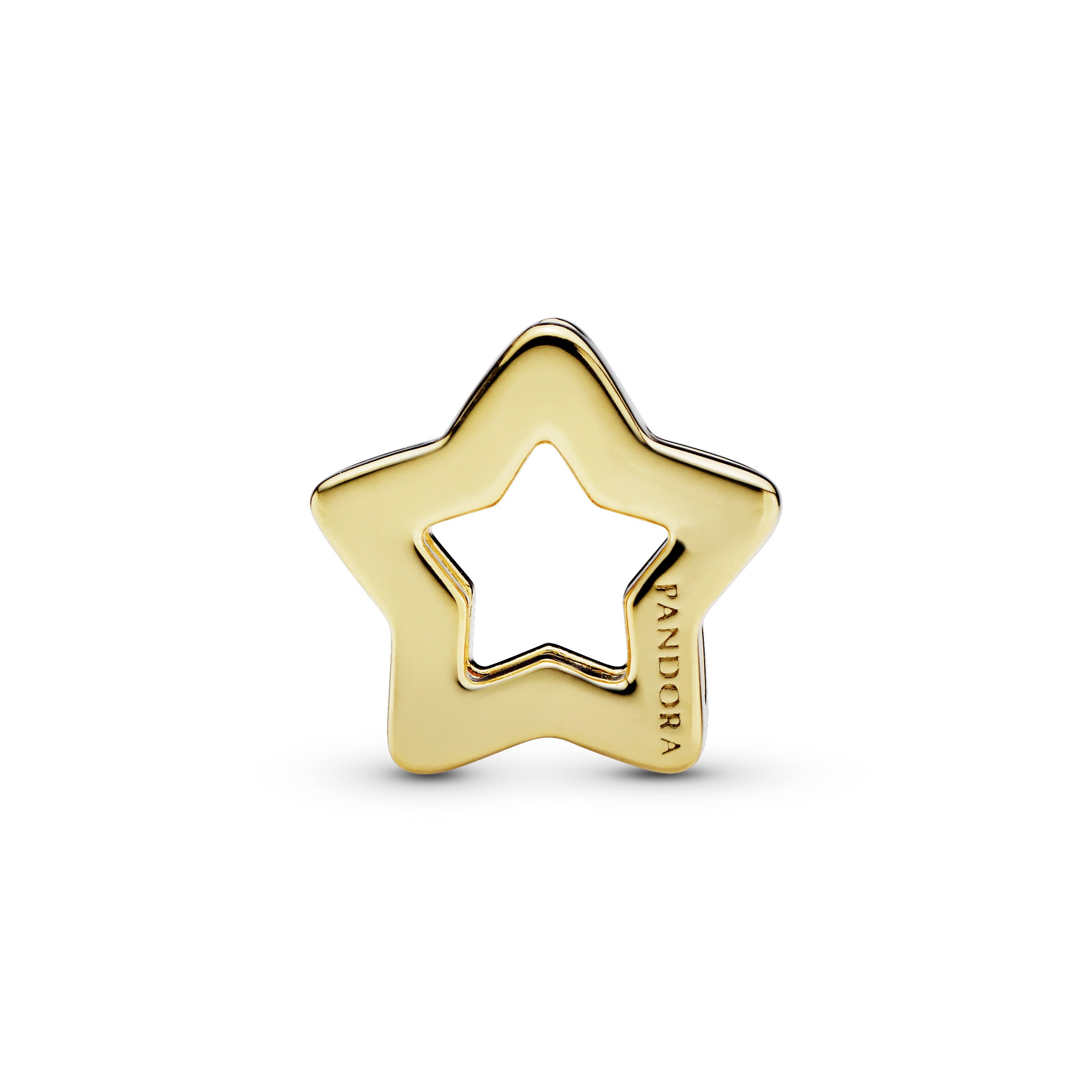 PANDORA Reflexions star clip charm in 14k Gold Plated