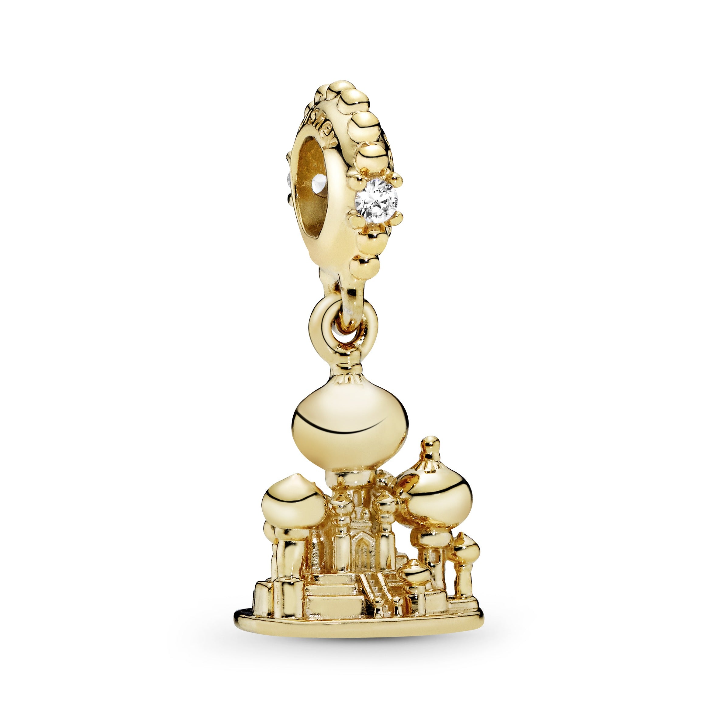 Disney Agrabah 14k Gold Plated dangle with clear cubic zirconia