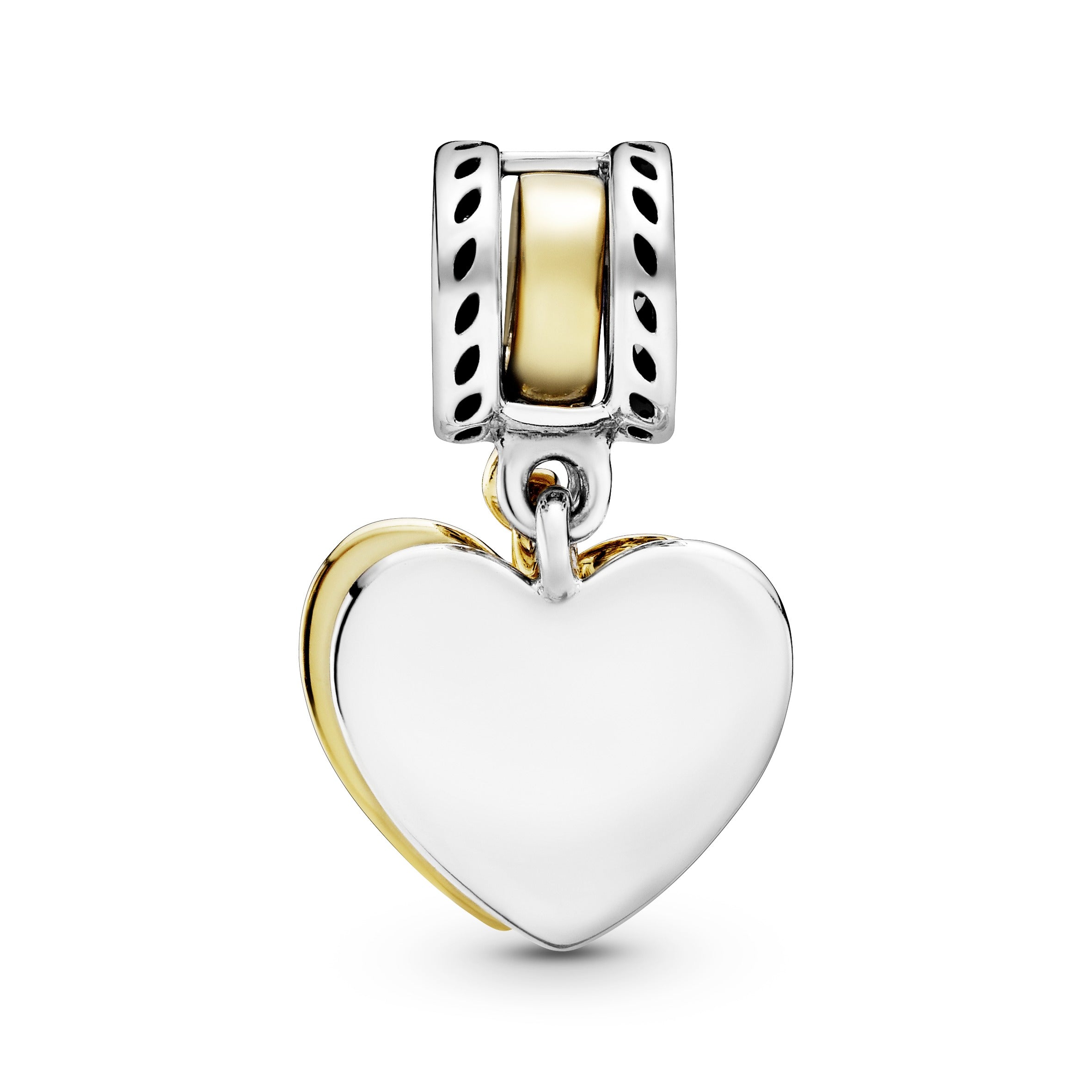 Seeds of the Future Split Heart Dangle Charm