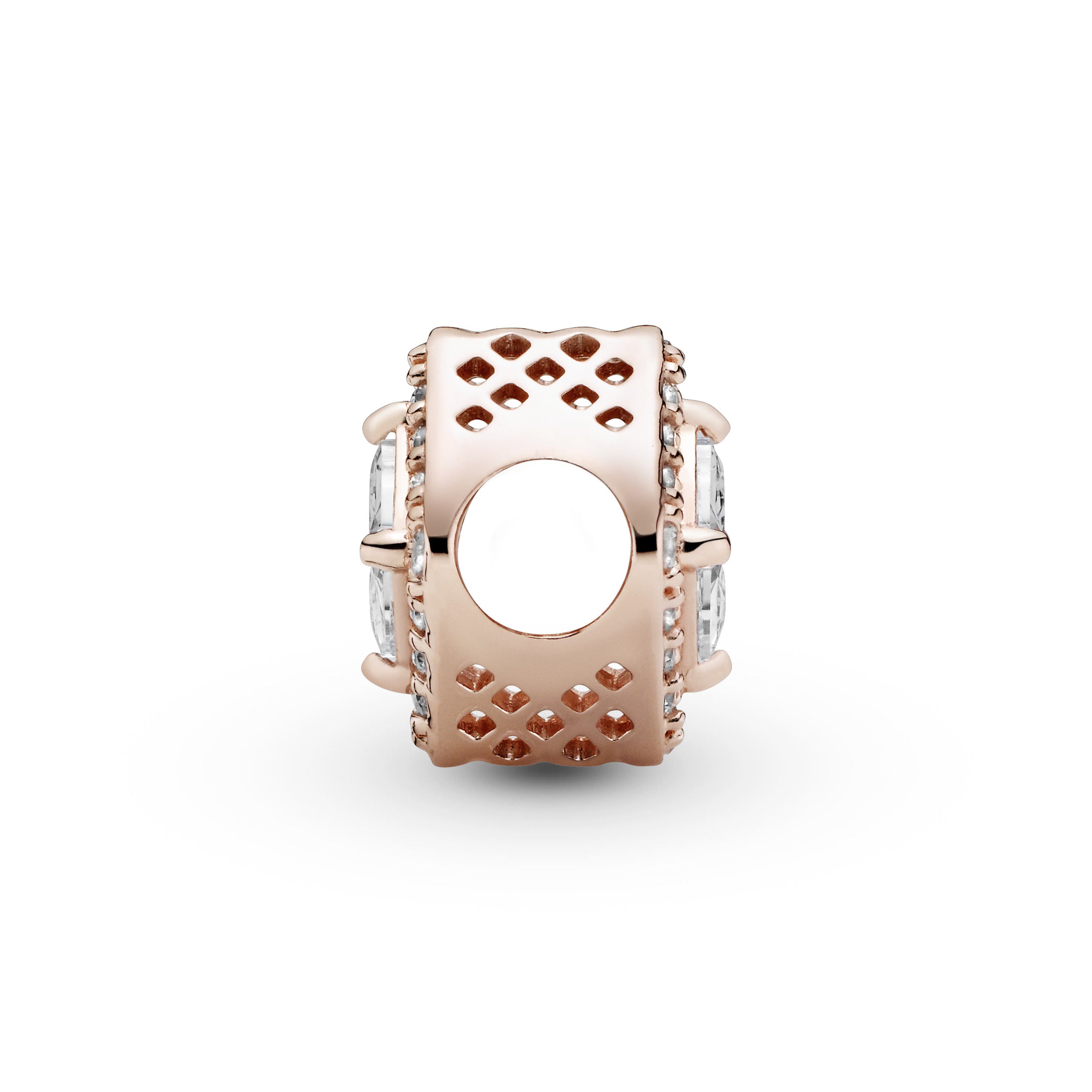 Square Sparkle Halo Charm