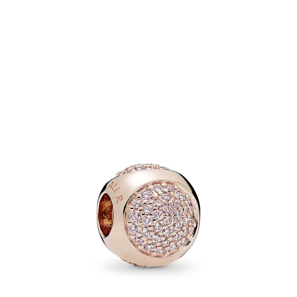 PANDORA Rose charm with pink cubic zirconia – Pandora Jordan