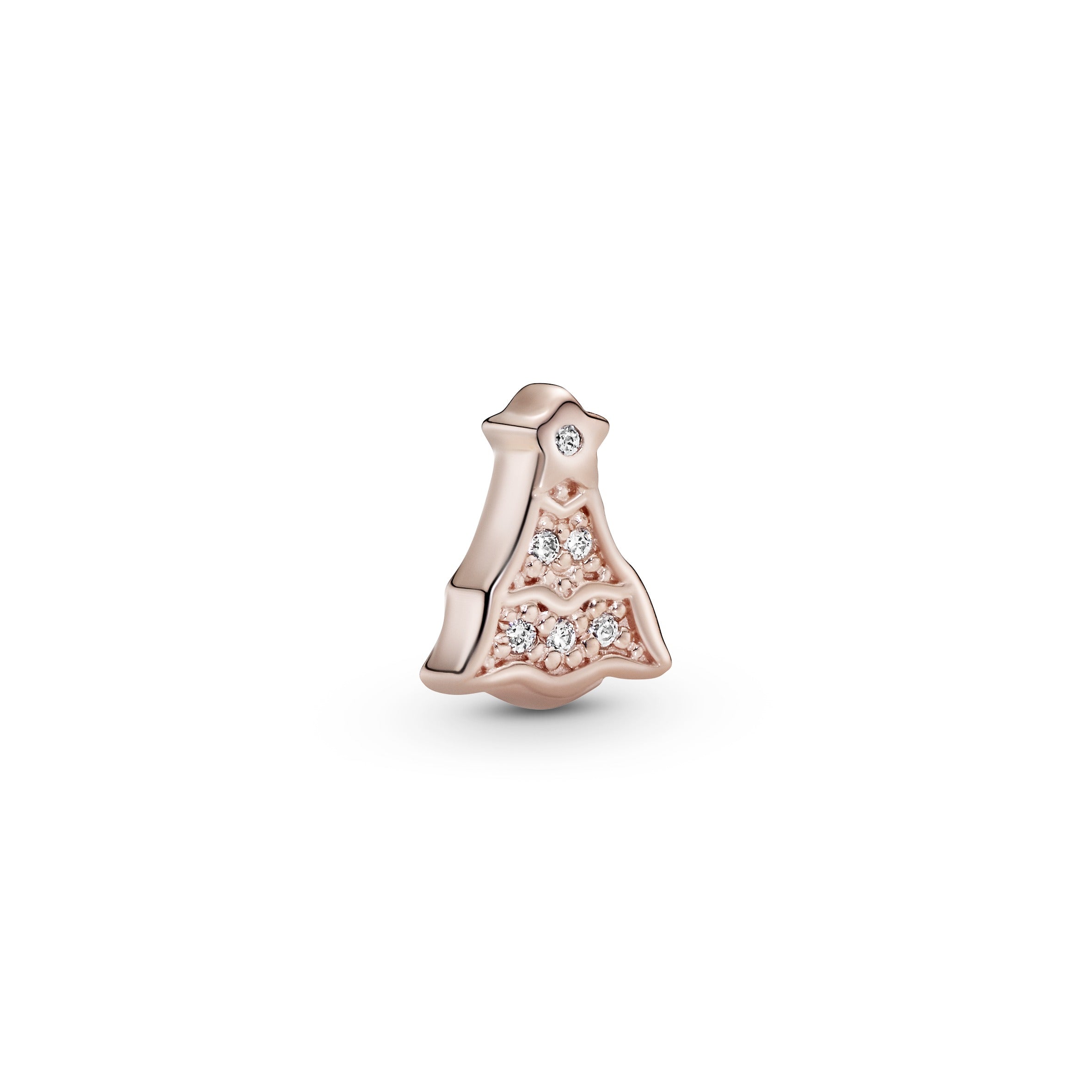 PANDORA Rose Christmas tree petite element with clear cubic zirconia