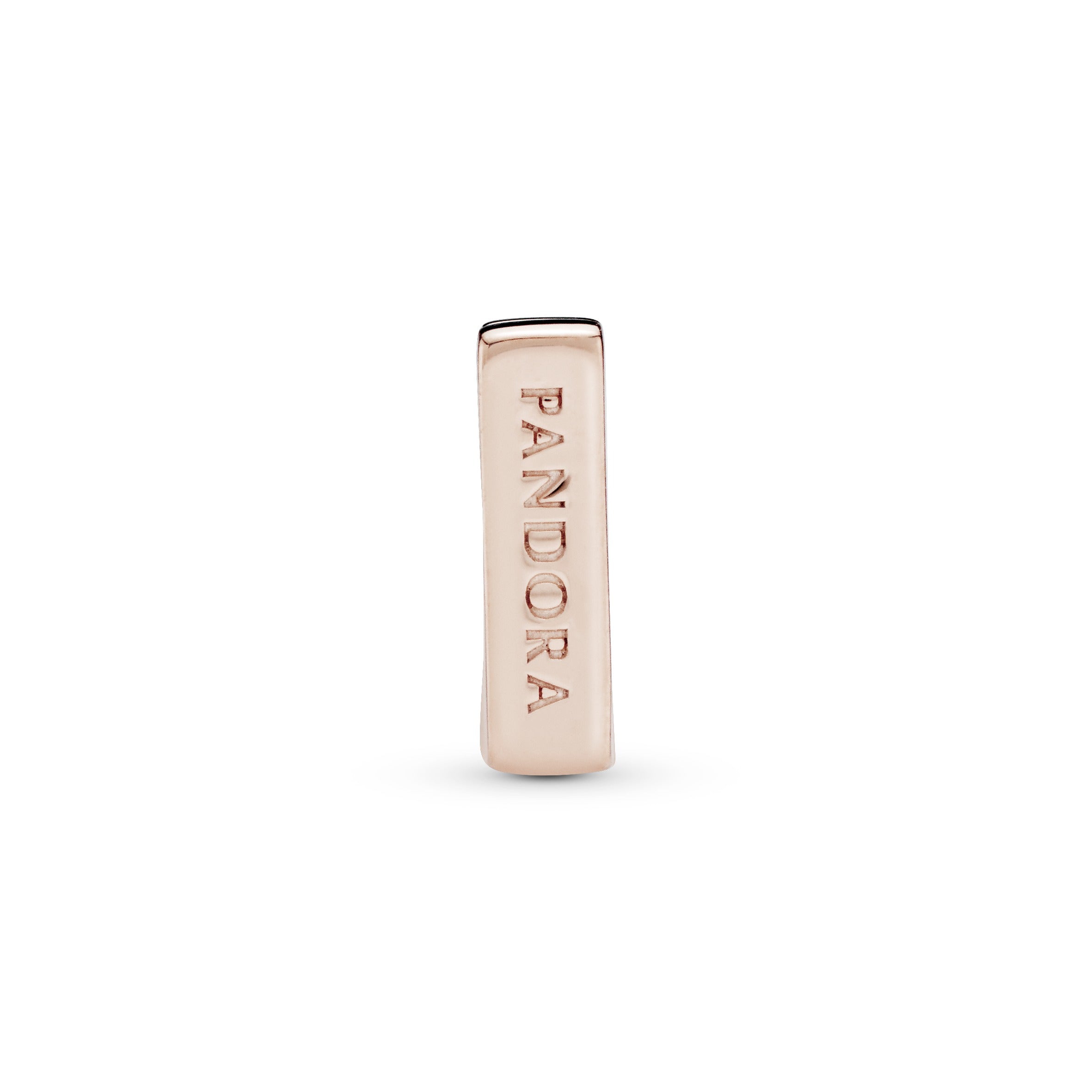 PANDORA Reflexions clip charm in 14k Rose Gold-plated with clear cubic zirconia