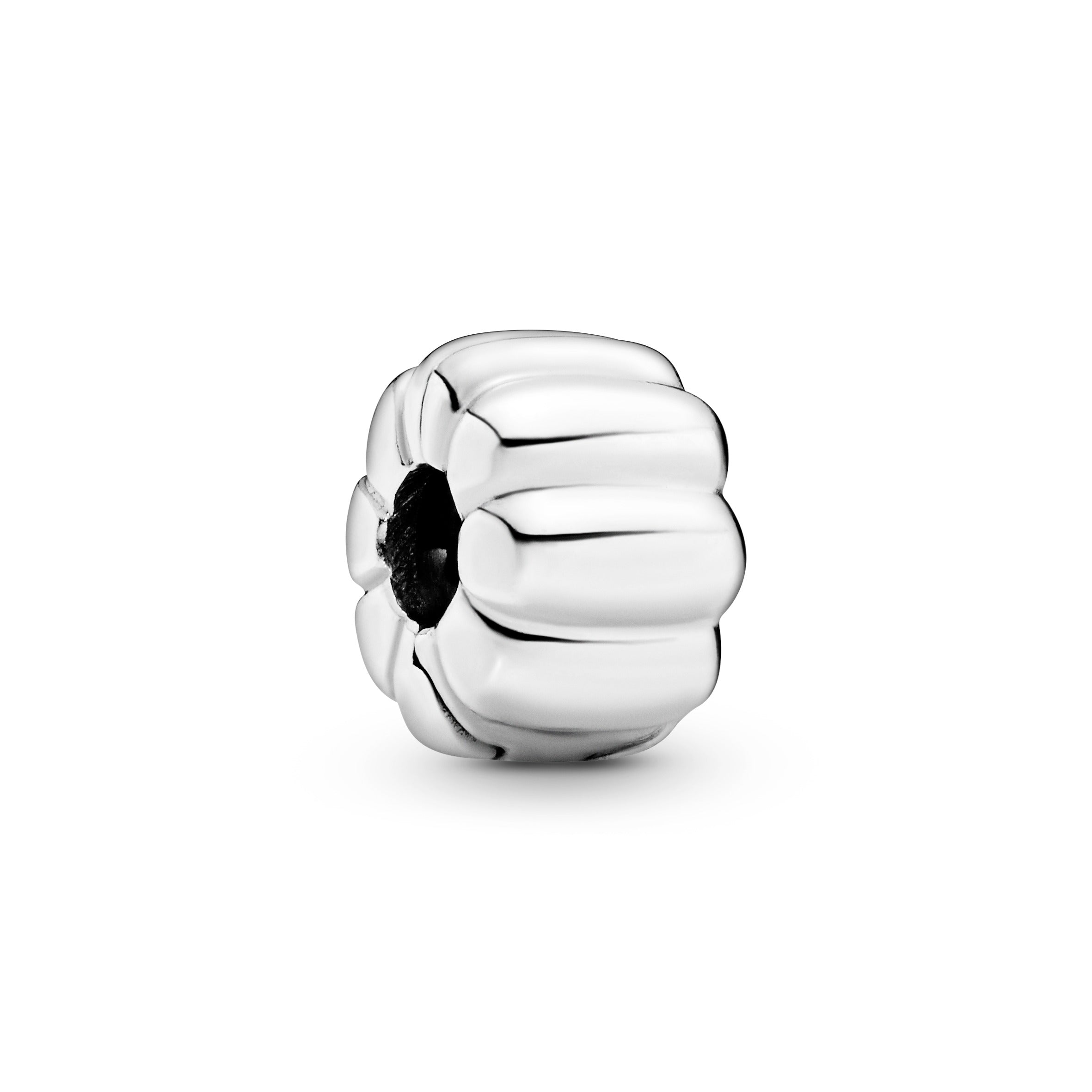 Abstract silver clip