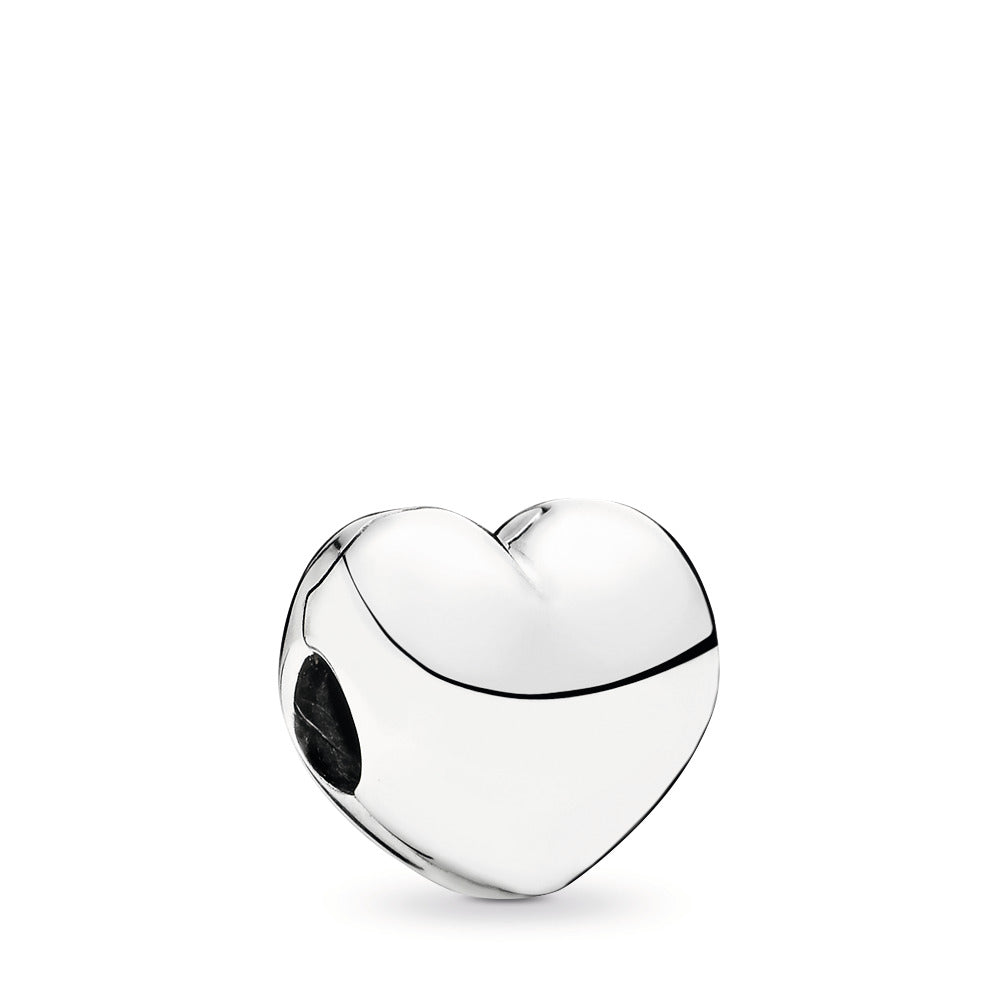 Heart silver clip
