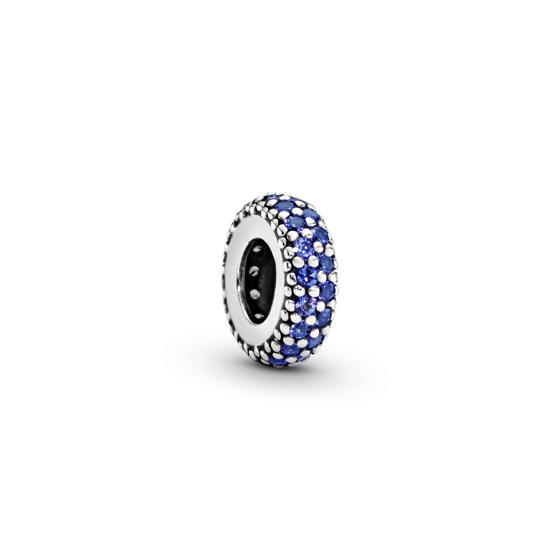 Blue Sparkle Spacer Charm