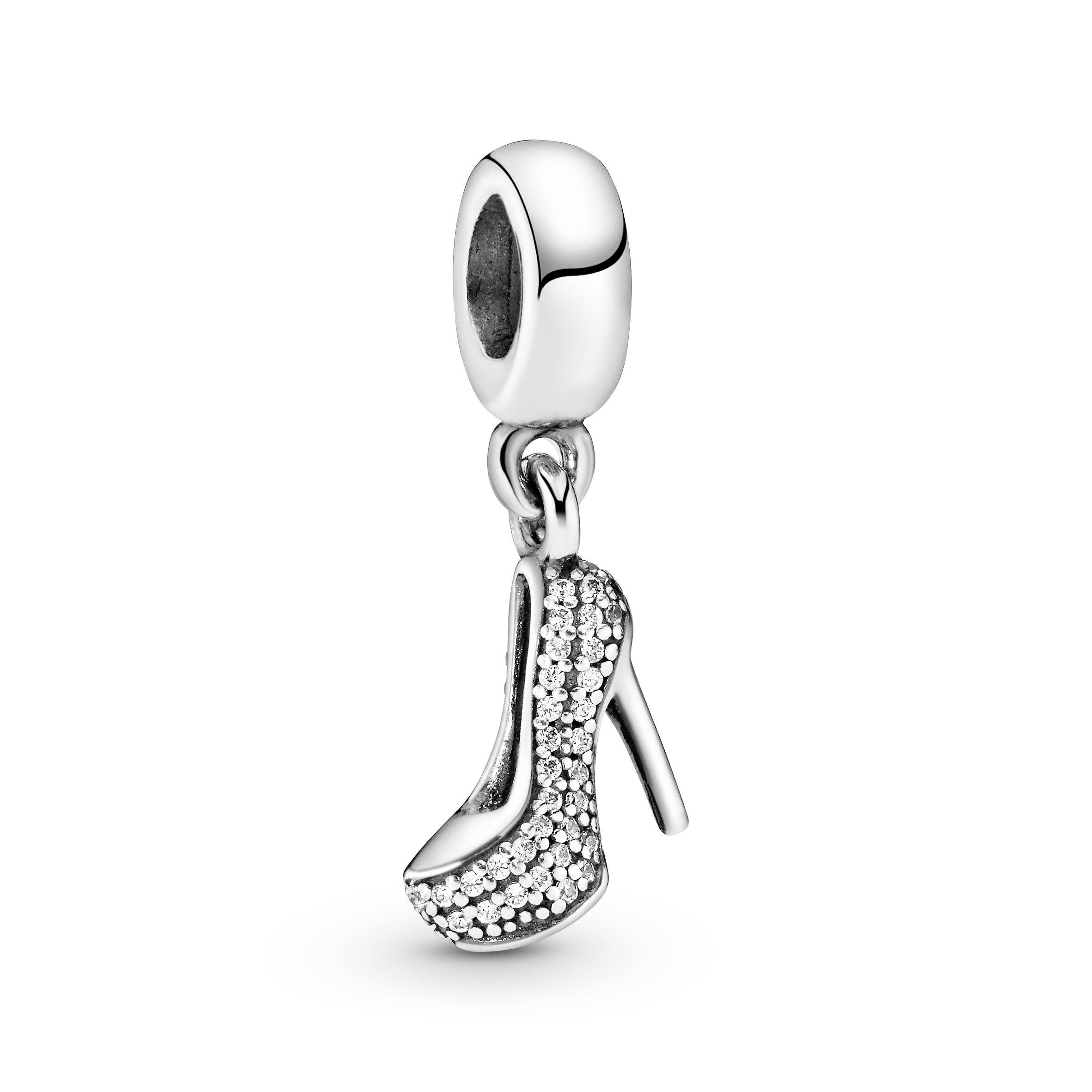 Stiletto silver dangle with cubic zirconia