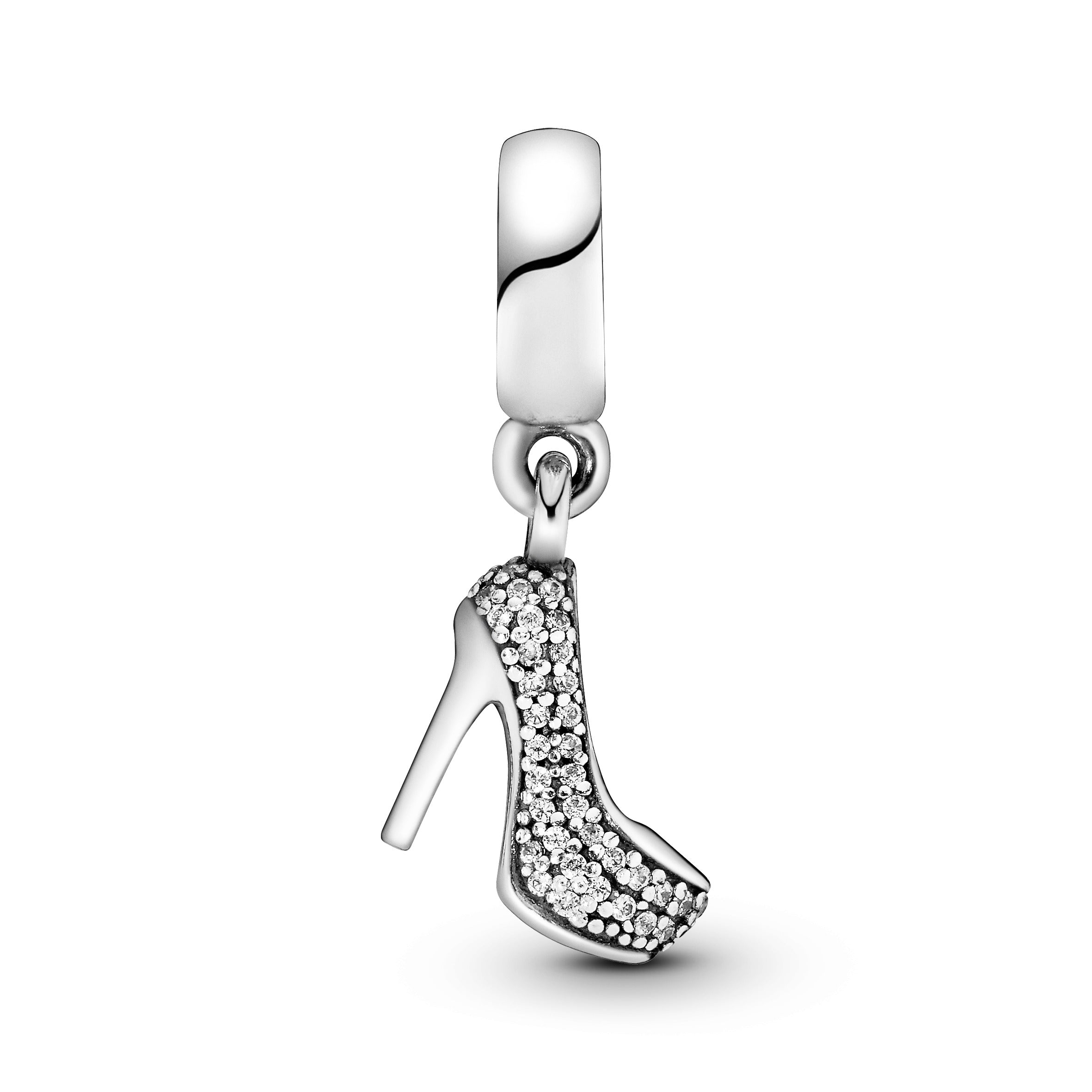 Stiletto silver dangle with cubic zirconia