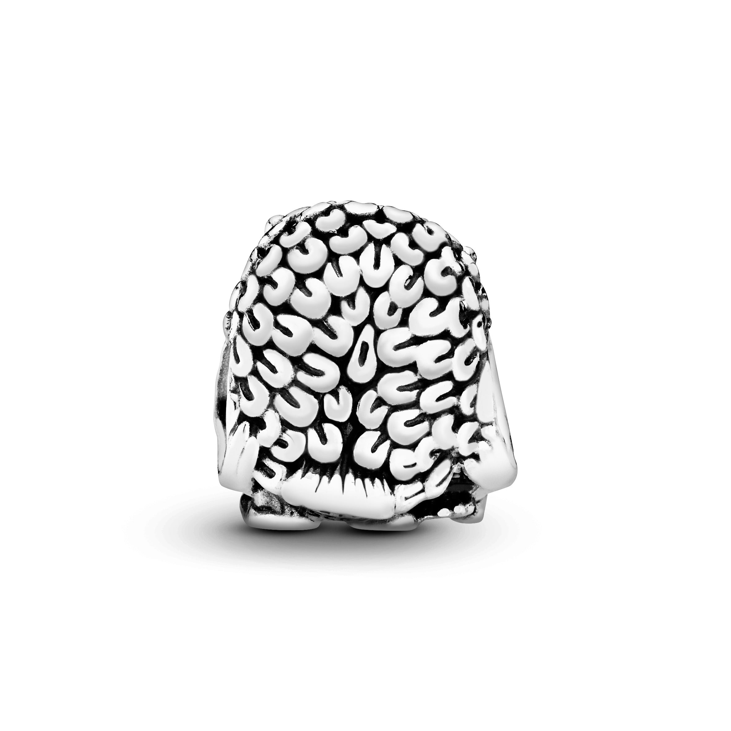 Owl family silver charm