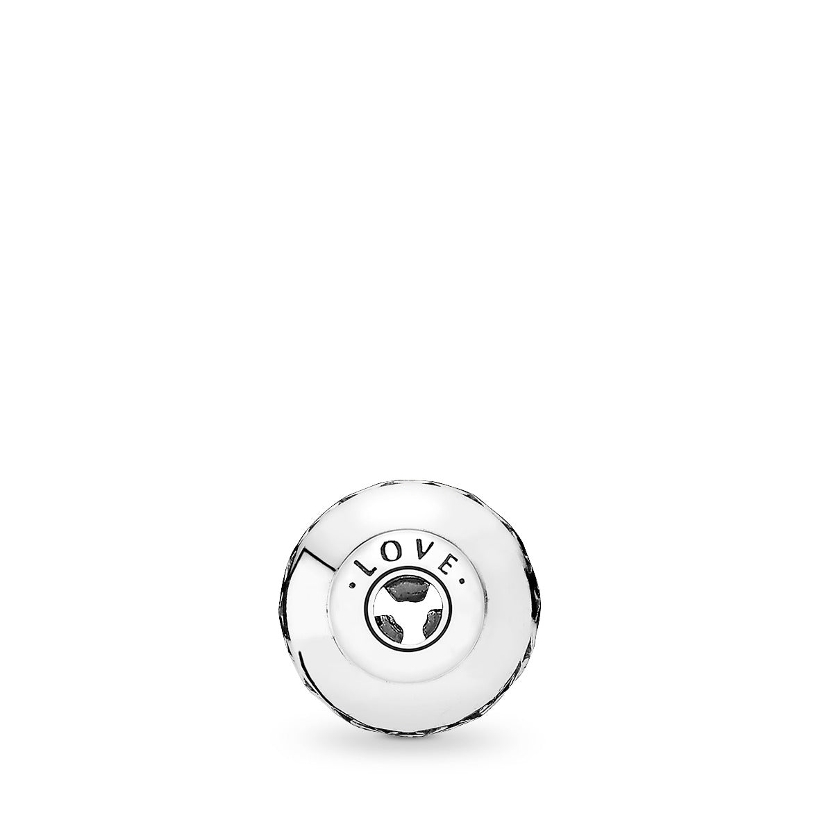 LOVE ESSENCE COLLECTION charm in silver with cut-out heart details